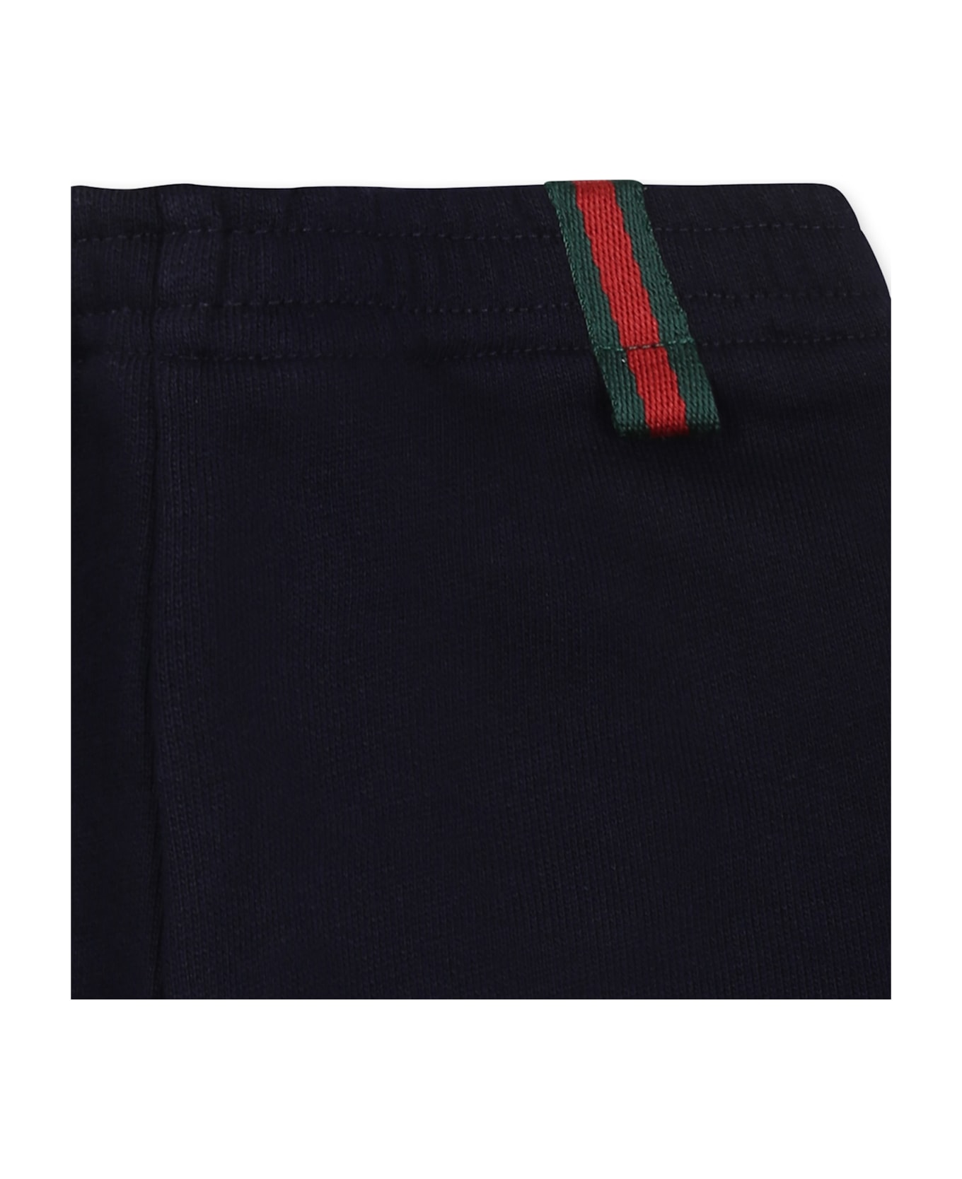 Gucci Blue Sweatpants For Babykids With Logo - Blue