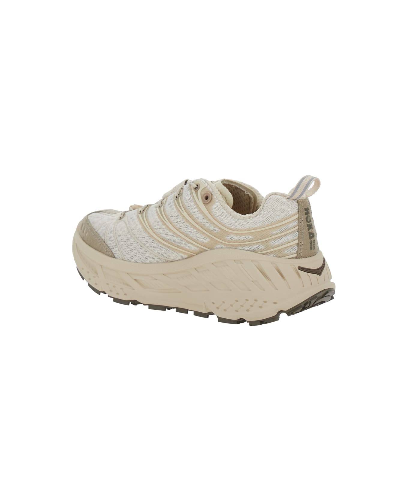 Hoka 
stinson Evo Og
 Beige Sneakers With Drawstring Closure And Logo Patch On The Tongue In Tech Fabric Unisex - Beige