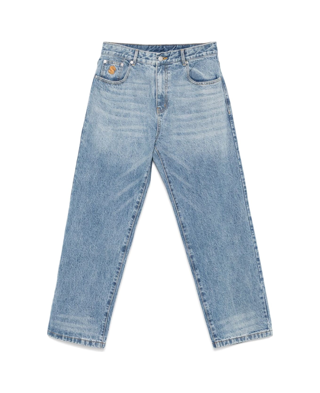 Billionaire Astro Denim Cotton Jeans - Blue