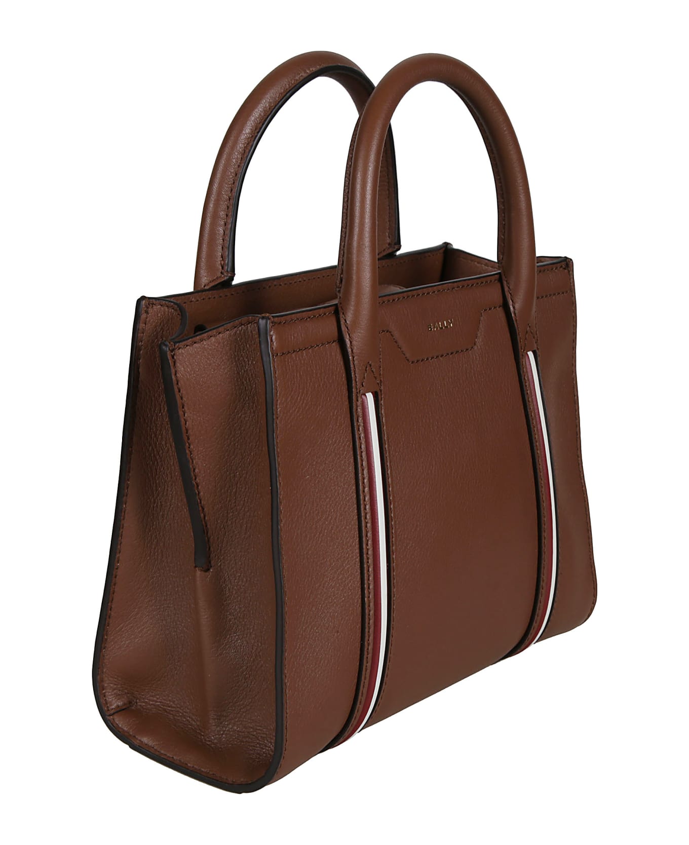 Bally Logo Top Zip Tote - Cuoio トートバッグ