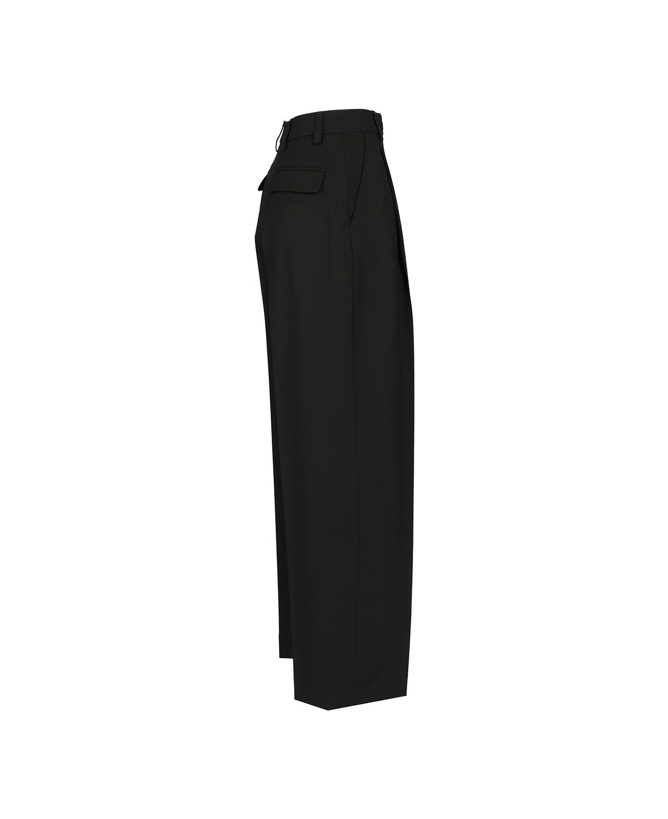 TheLatest Wide Trousers - BLACK