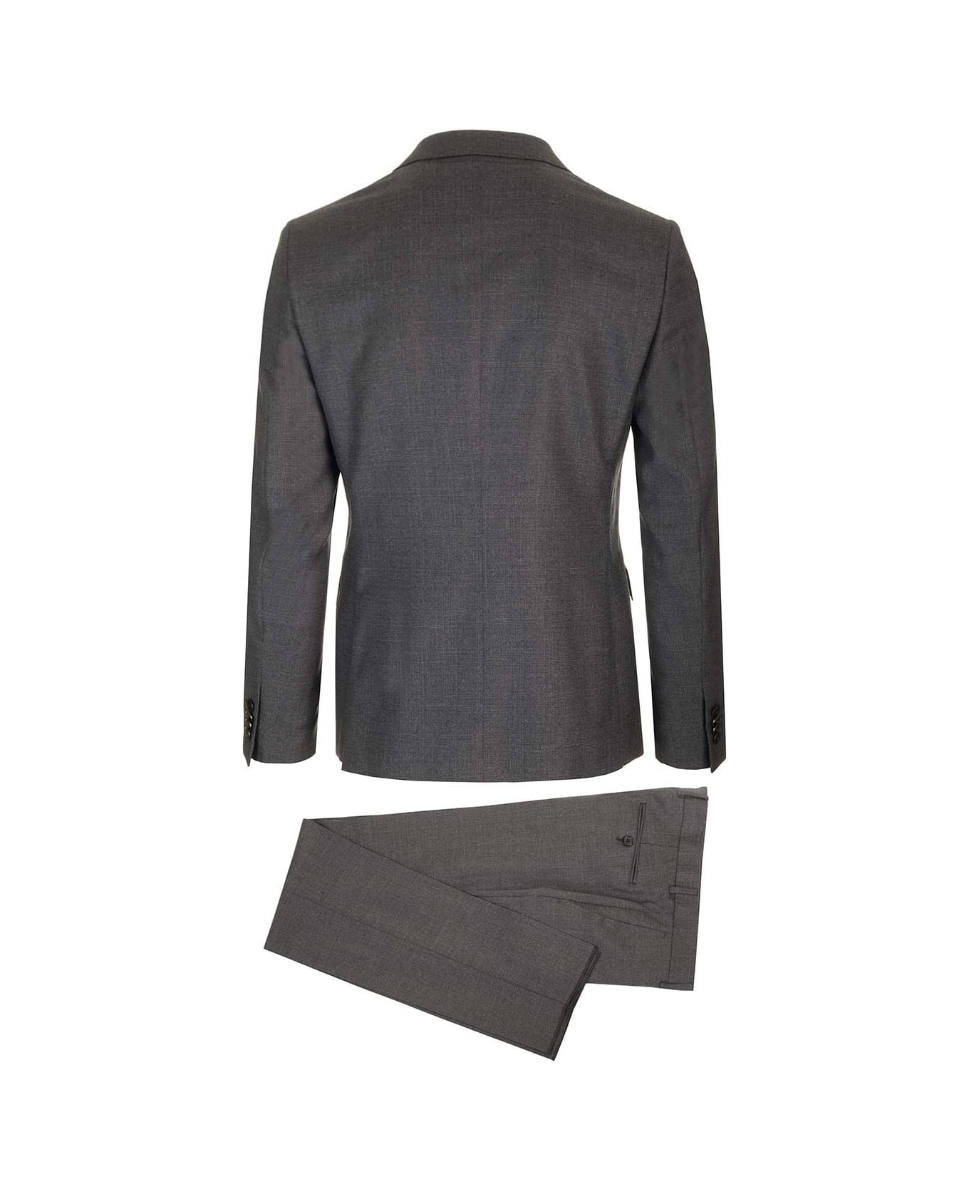 Zegna Grey Galles Pure Wool Tailored Suit - Grey