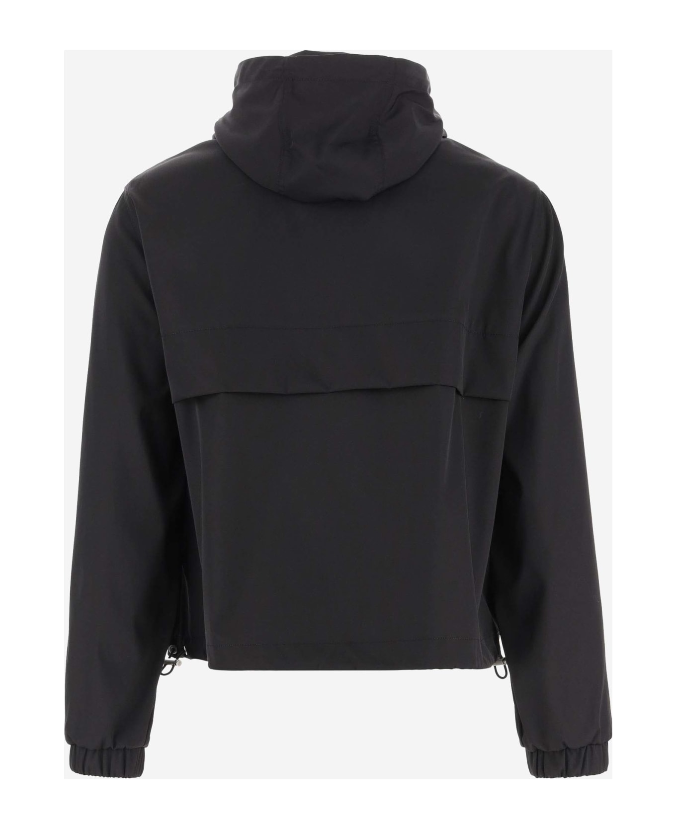 Ami Alexandre Mattiussi Technical Fabric Jacket With Logo - Black