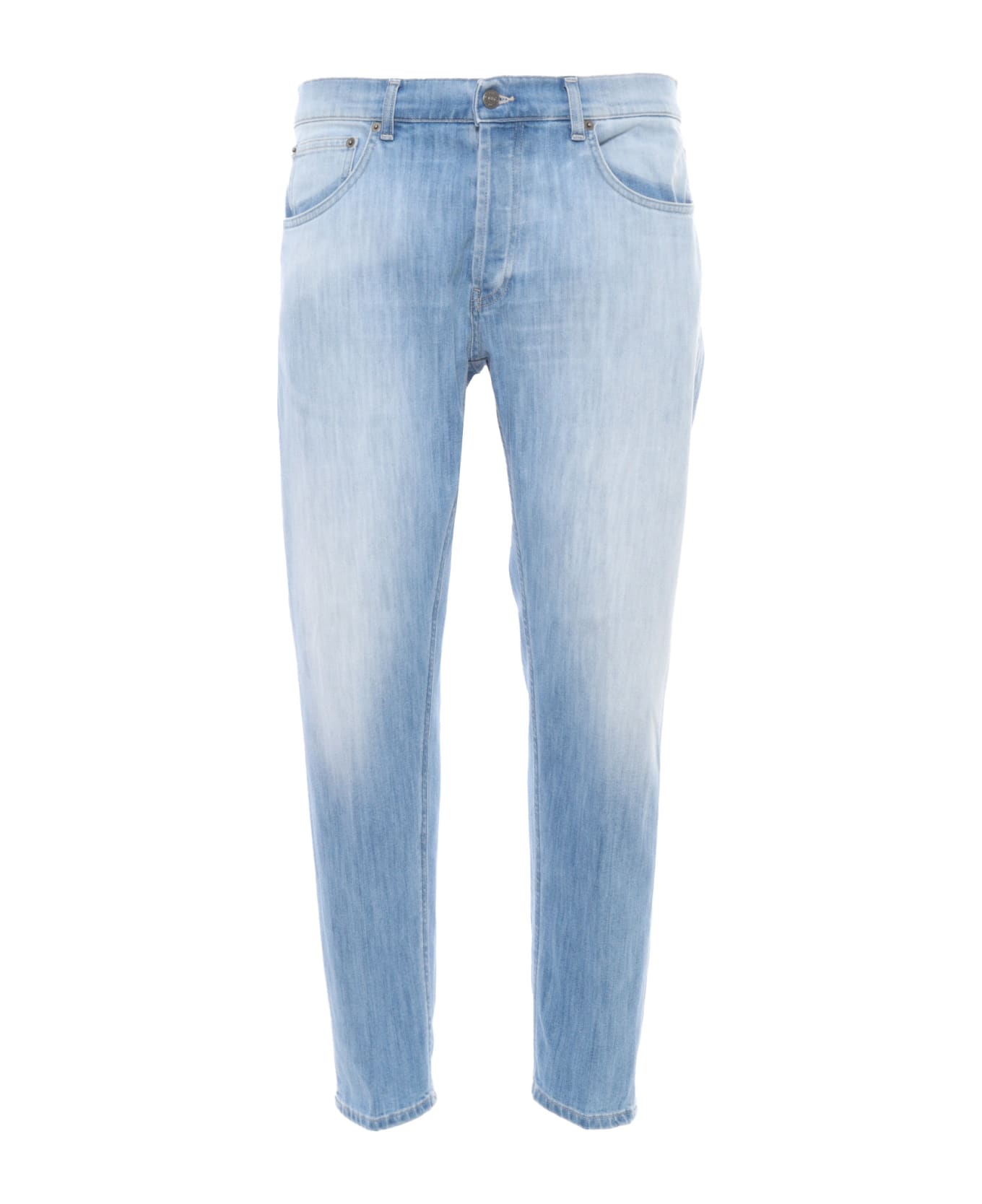 Dondup Washed Light Blue Jeans - BLUE