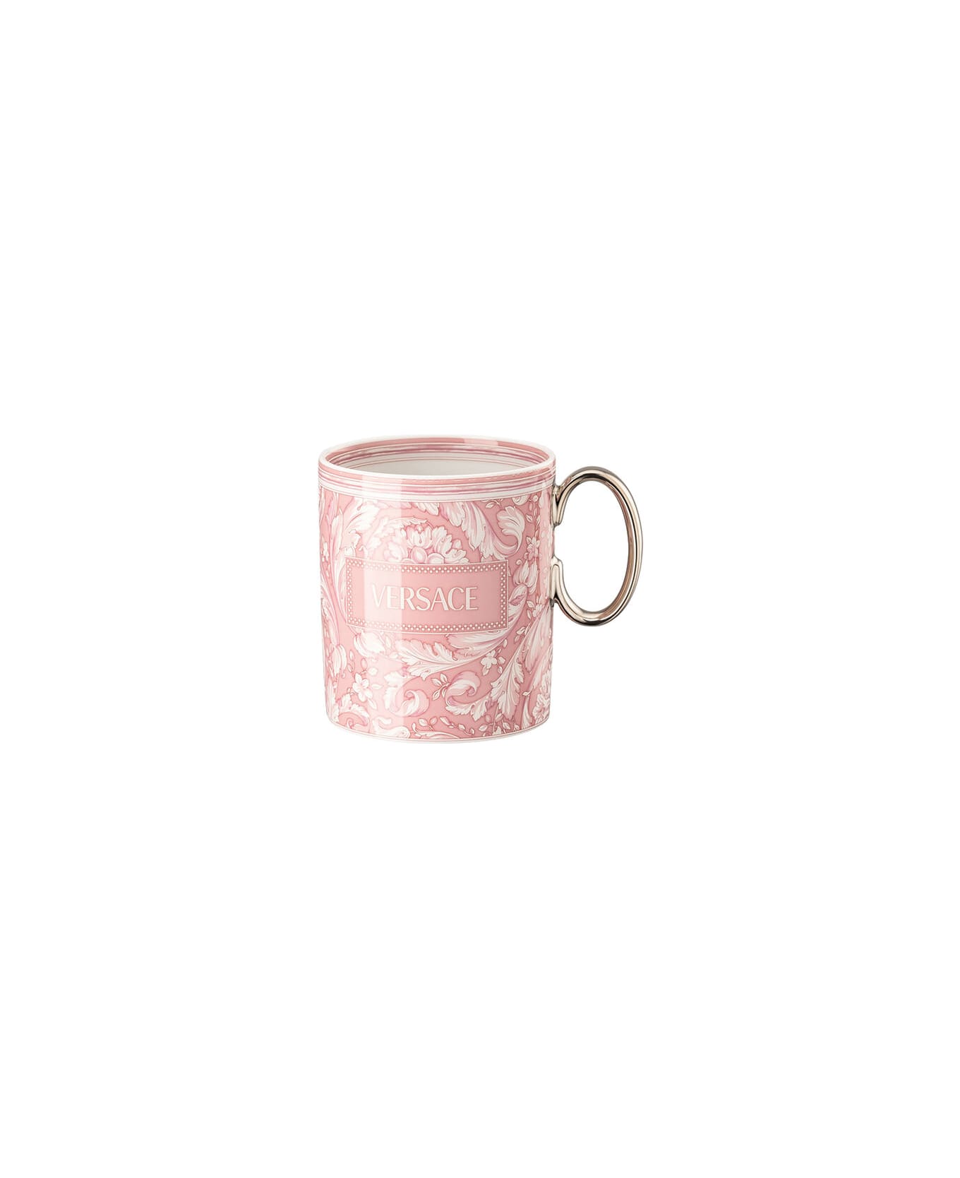 Versace Barocco Rose Bicchiere Con Manico - Rosa