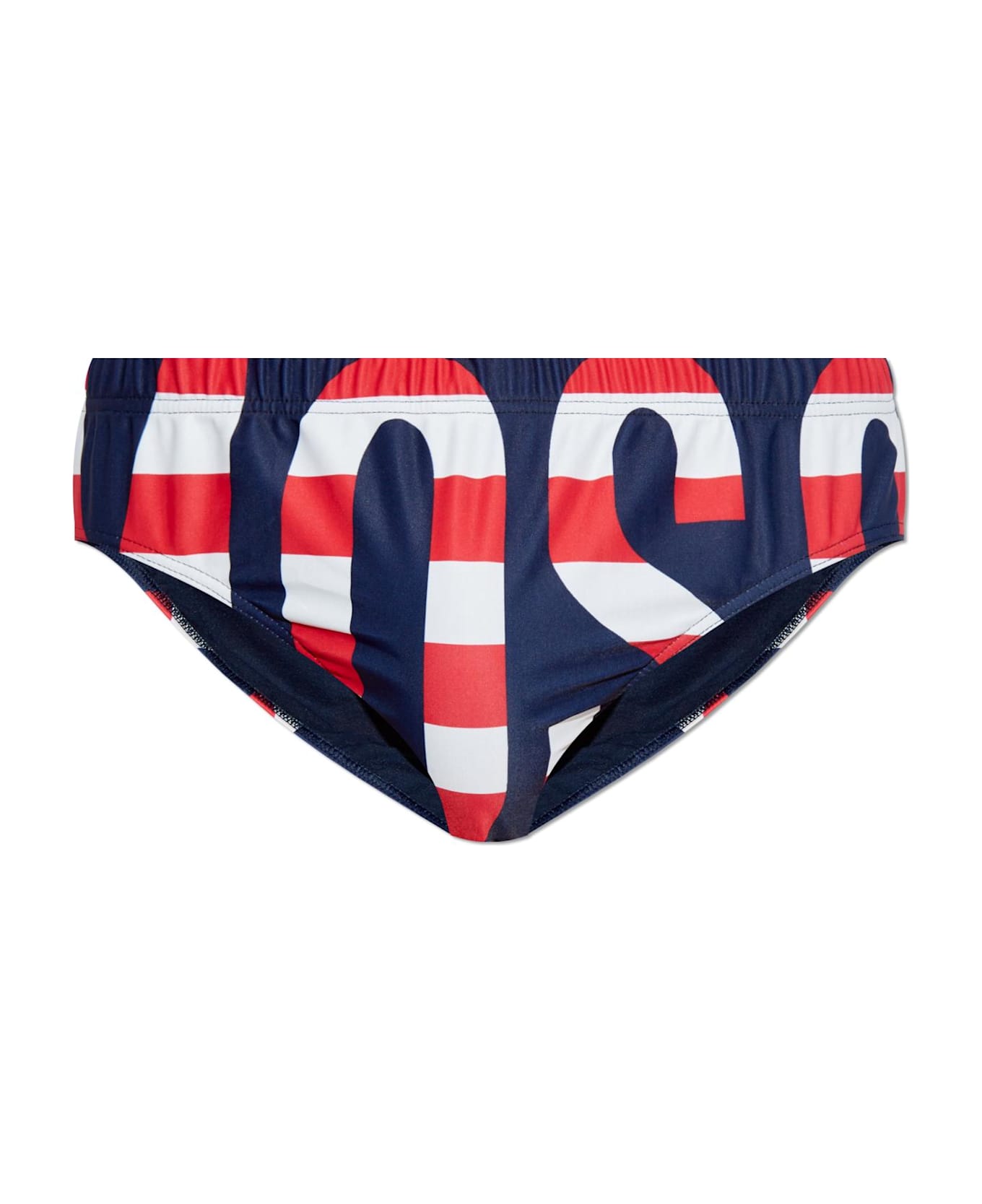 Moschino Swim Briefs - BLUE/RED/BLUE
