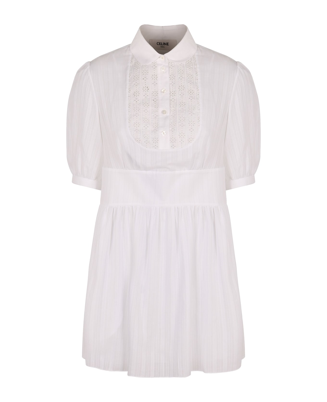 Celine Cotton Shirtdress - White
