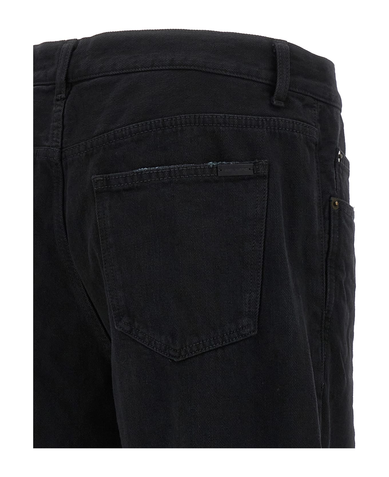 Saint Laurent Extreme Baggy Jeans - CARBON BLACK デニム