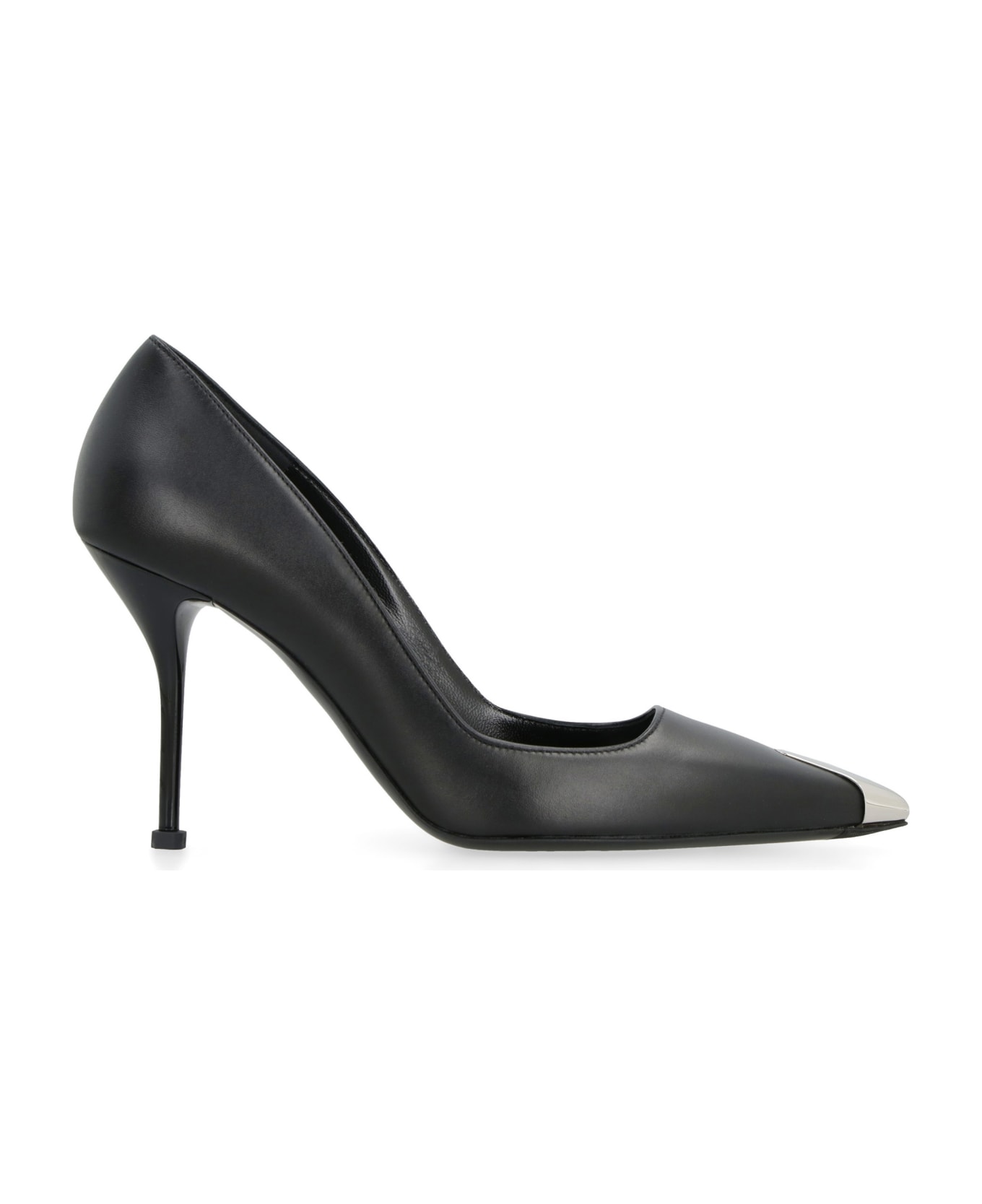 Alexander McQueen Punk Leather Pumps - Black