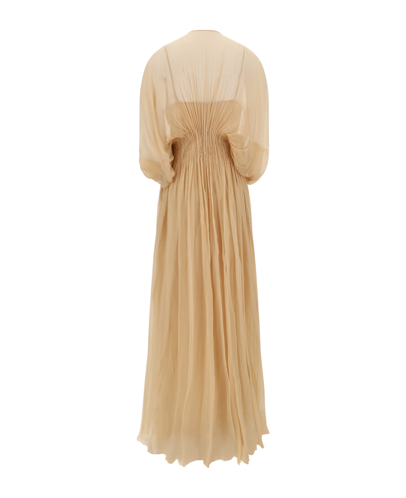 Ermanno Scervino Long Dress - Incense/beige ワンピース＆ドレス
