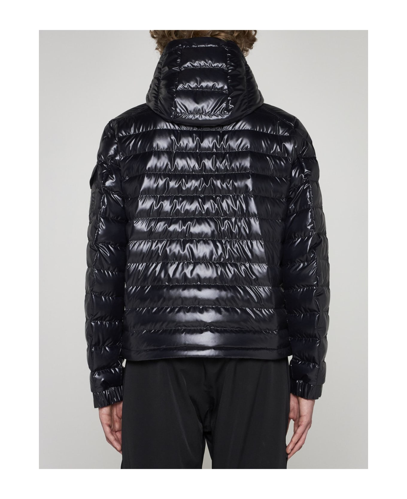 Moncler Lauros Quilted Nylon Down Jacket - Blu