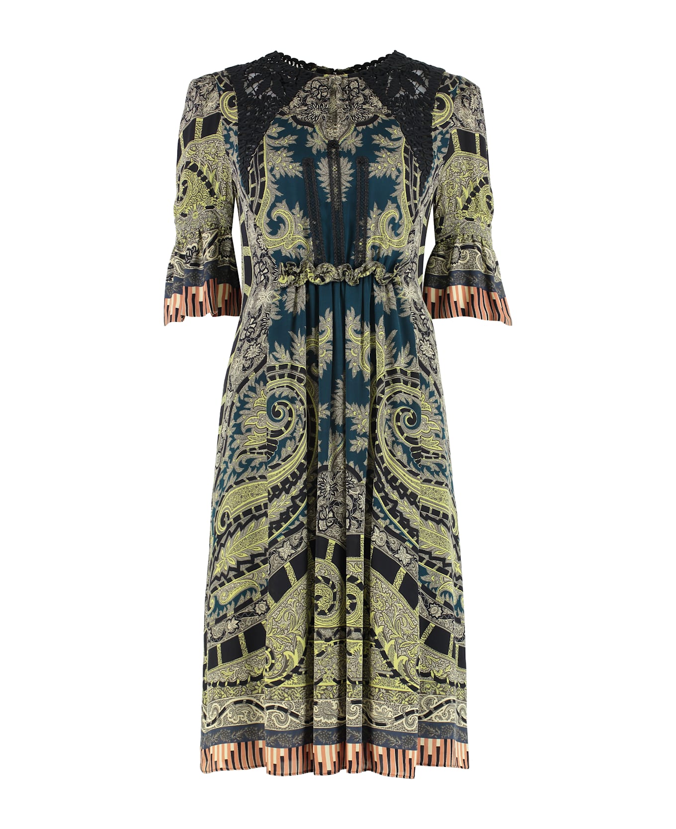 Etro Printed Silk Dress - Multicolor