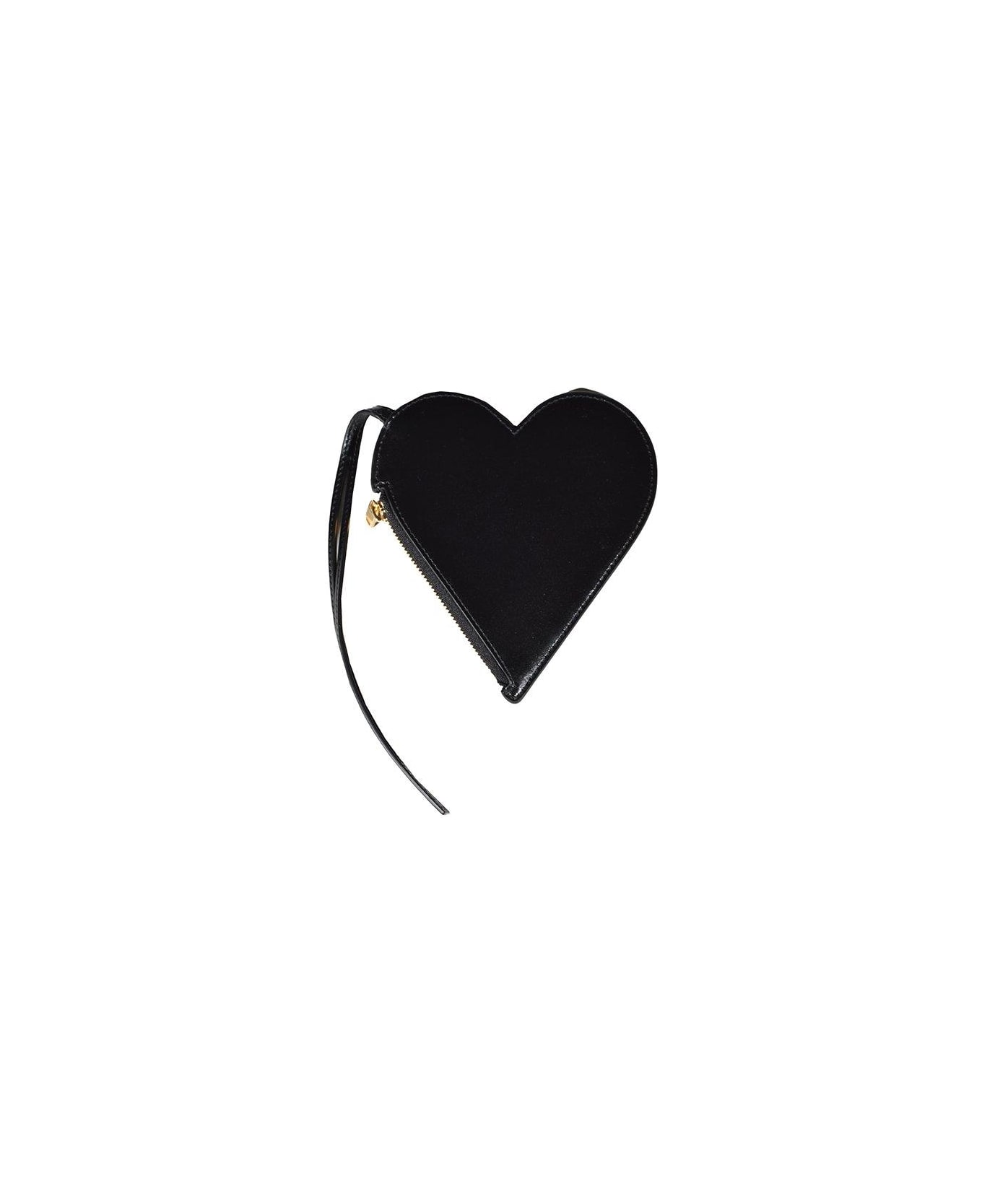 Jil Sander Heart Shaped Clutch Bag - Nero