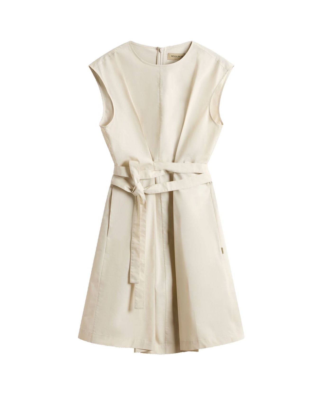 Woolrich Cotton Belted Dress - Beige