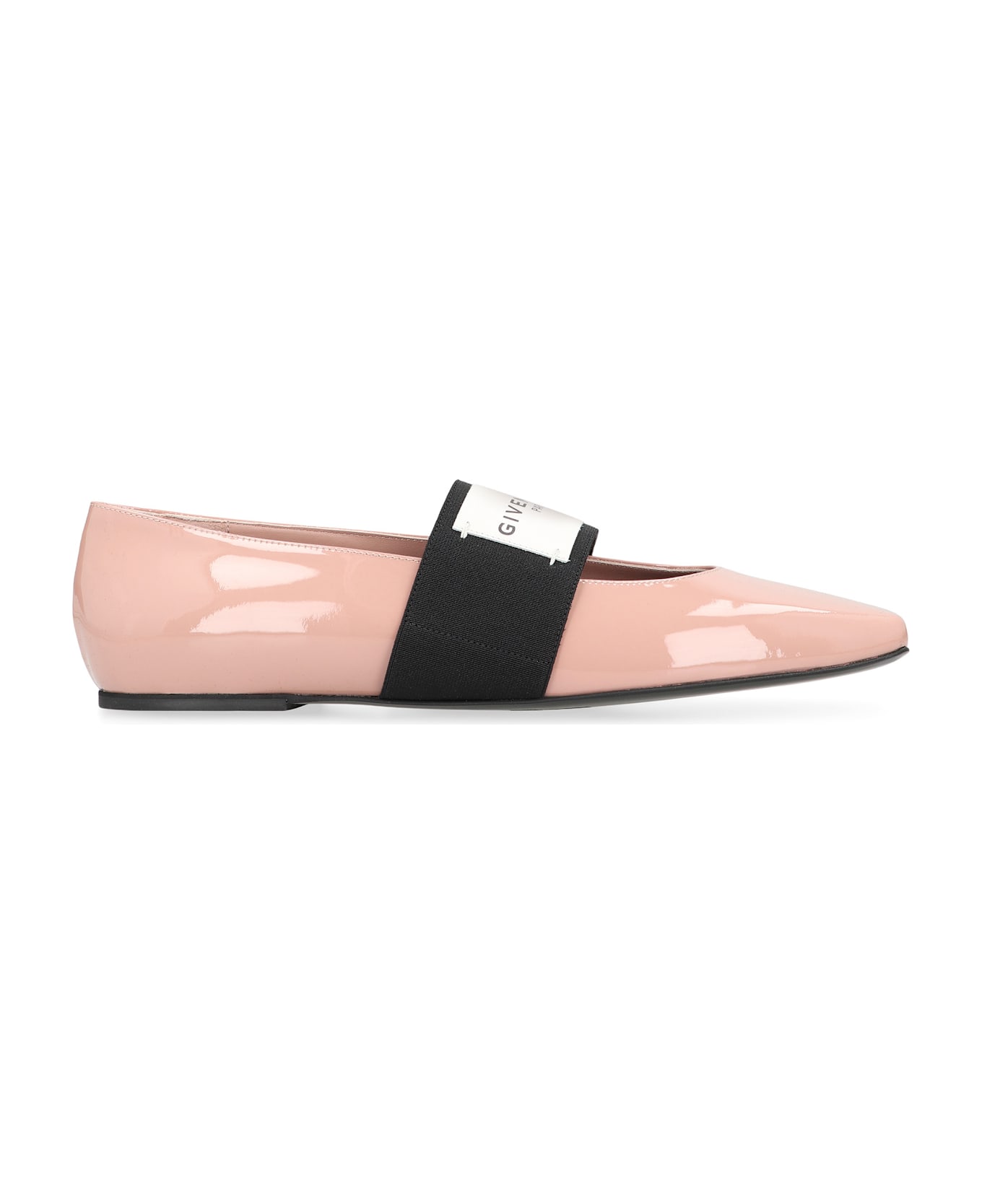 Givenchy Ballerina Sliced Square In Patent Leather - PINK