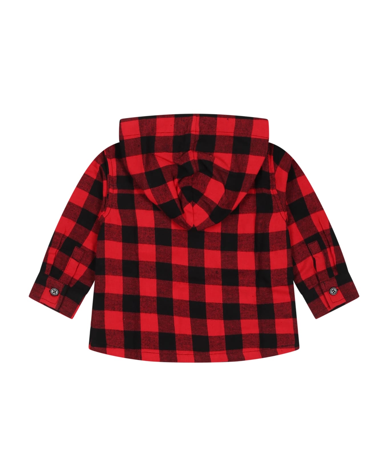 Moschino Red Shirt For Baby Boy With Teddy Bear And Logo - Red