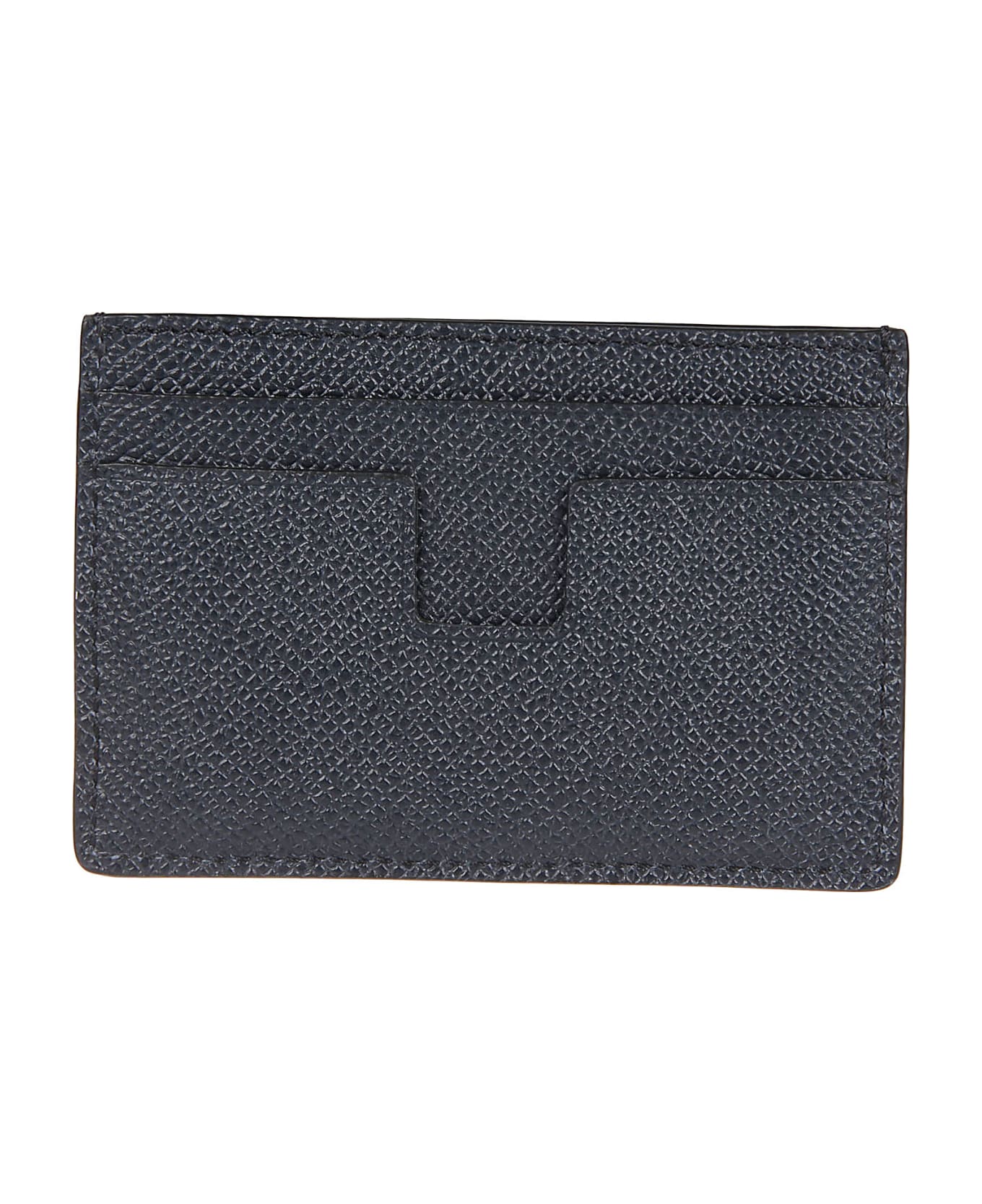 Tom Ford Logo Plaque Classic Credit Card Holder - Midnight Blue