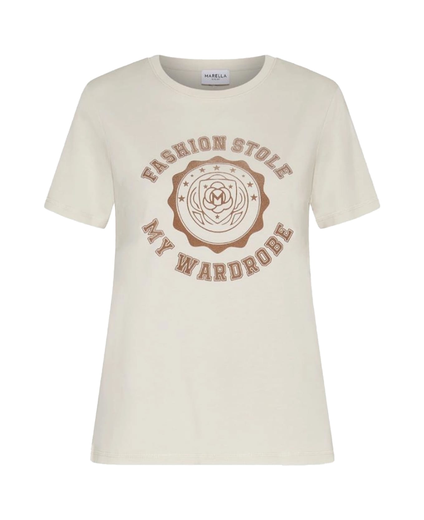 Marella T-shirts And Polos - AVORIO ST.FLOCK