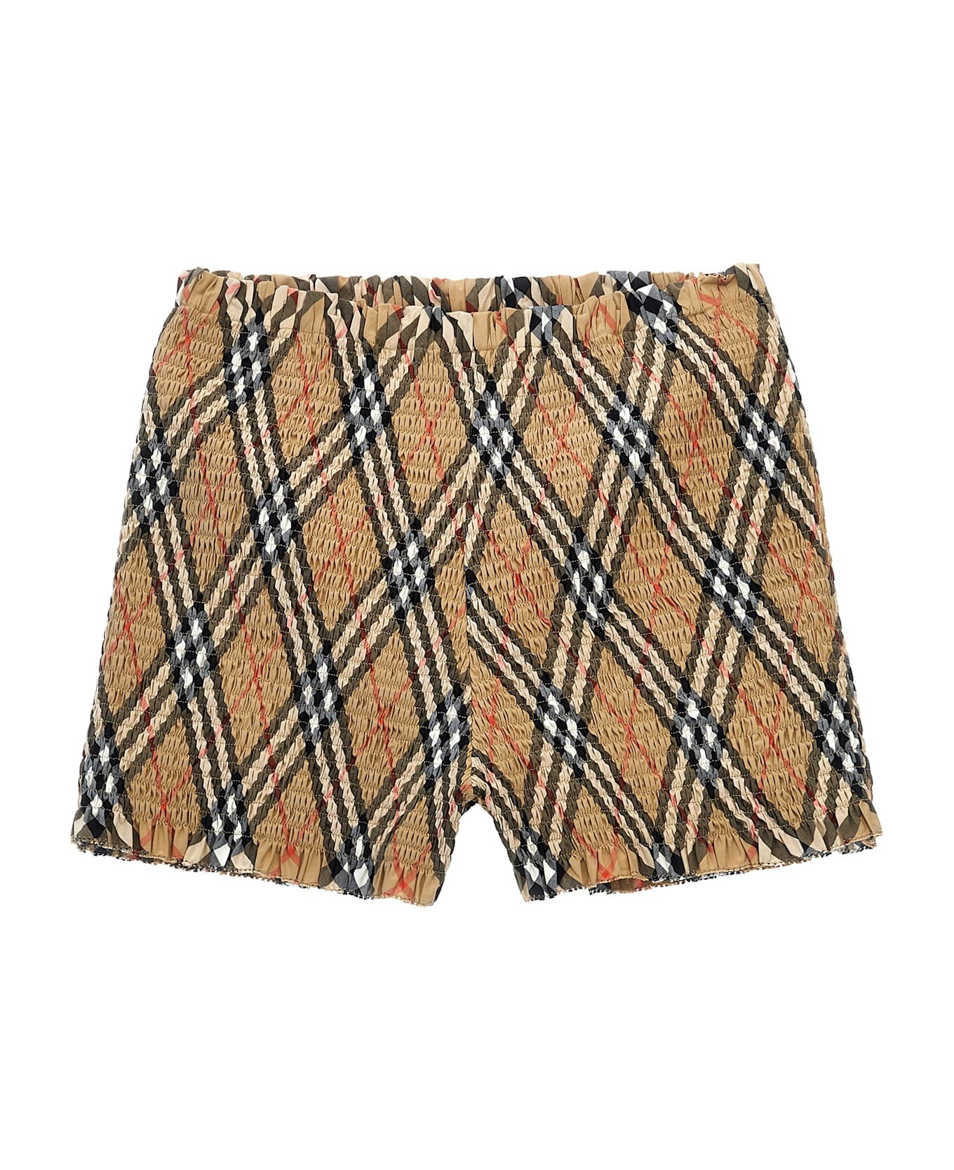 Burberry Smock Stitch Bermuda Shorts - Beige
