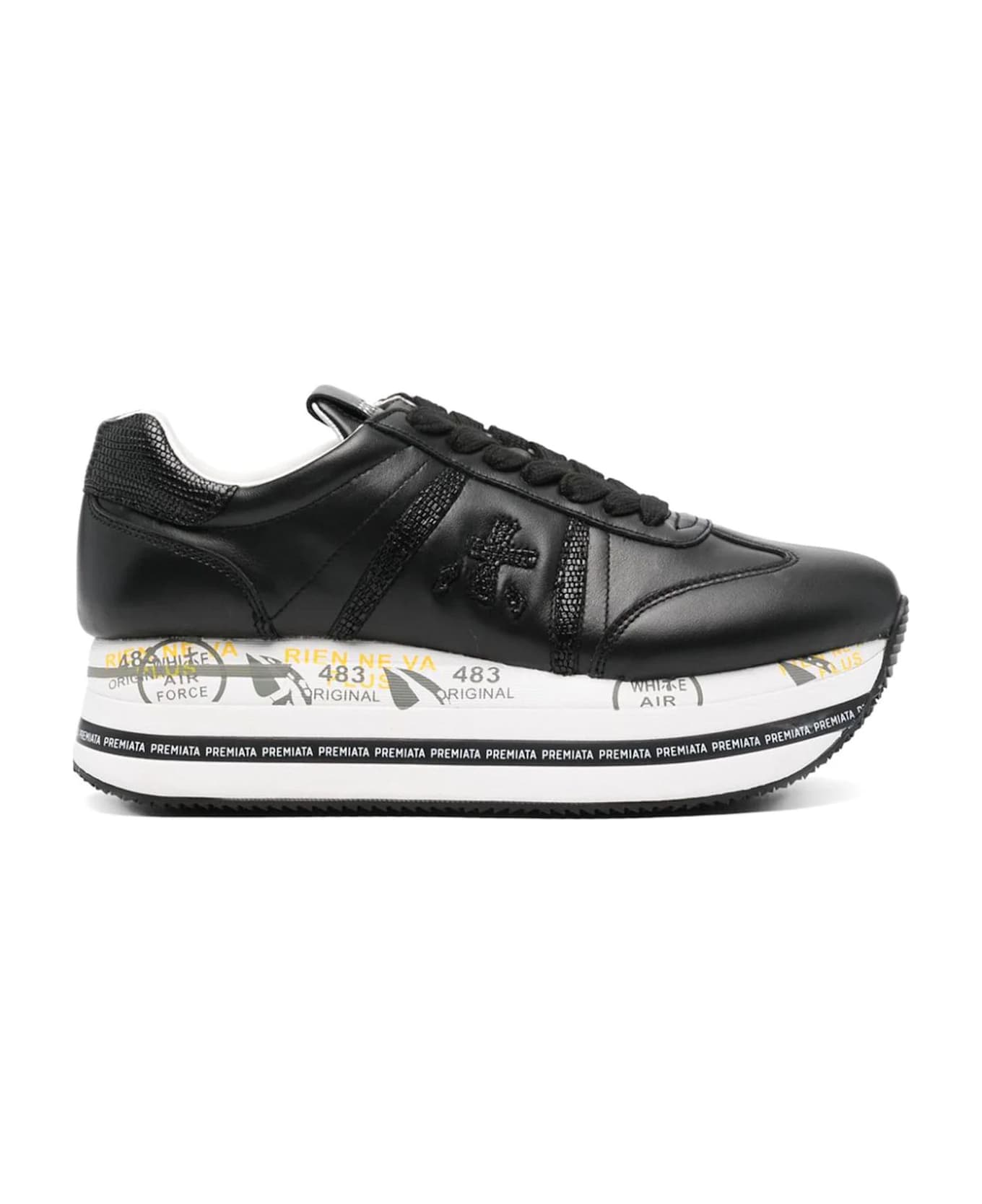 Premiata Black Beth Sneakers - Black