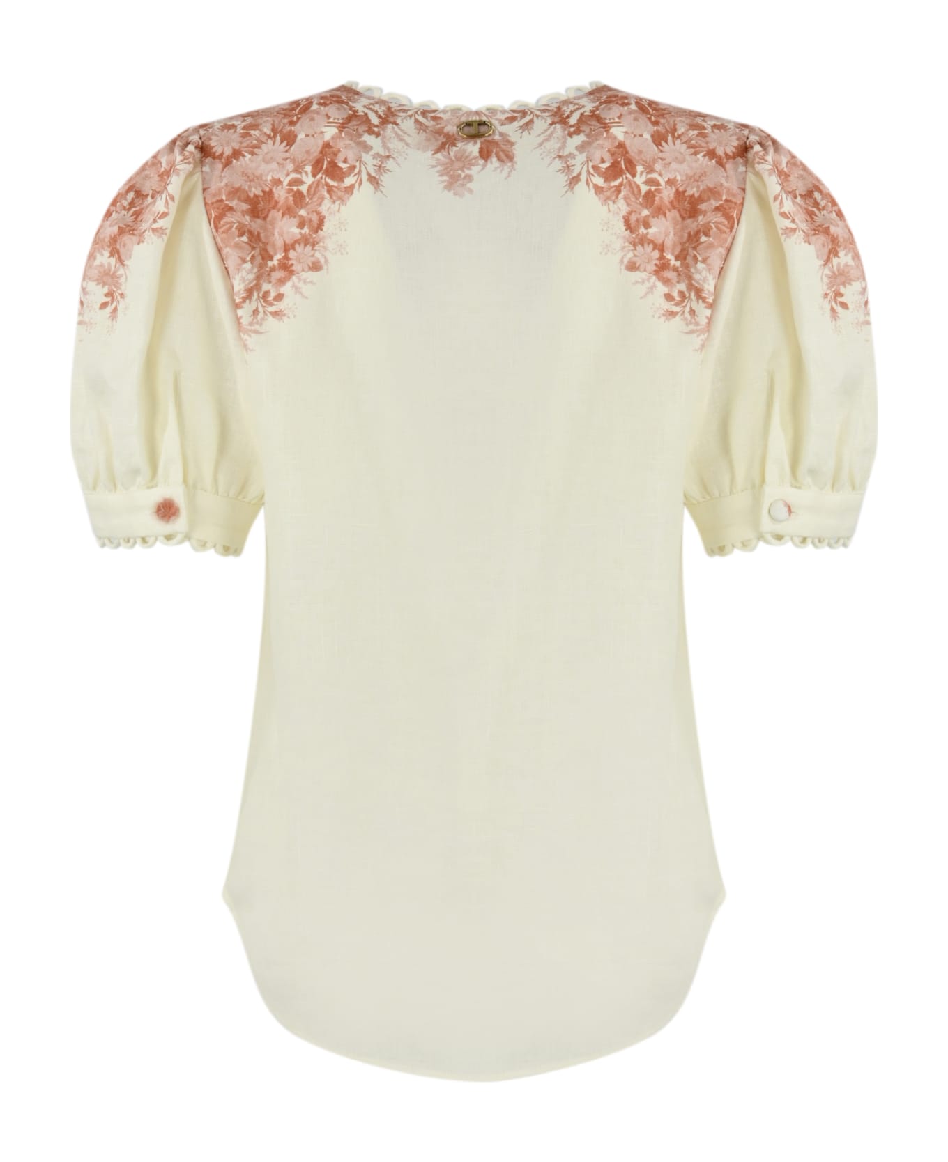 TwinSet Linen Blouse With Floral Print - St. cachemire