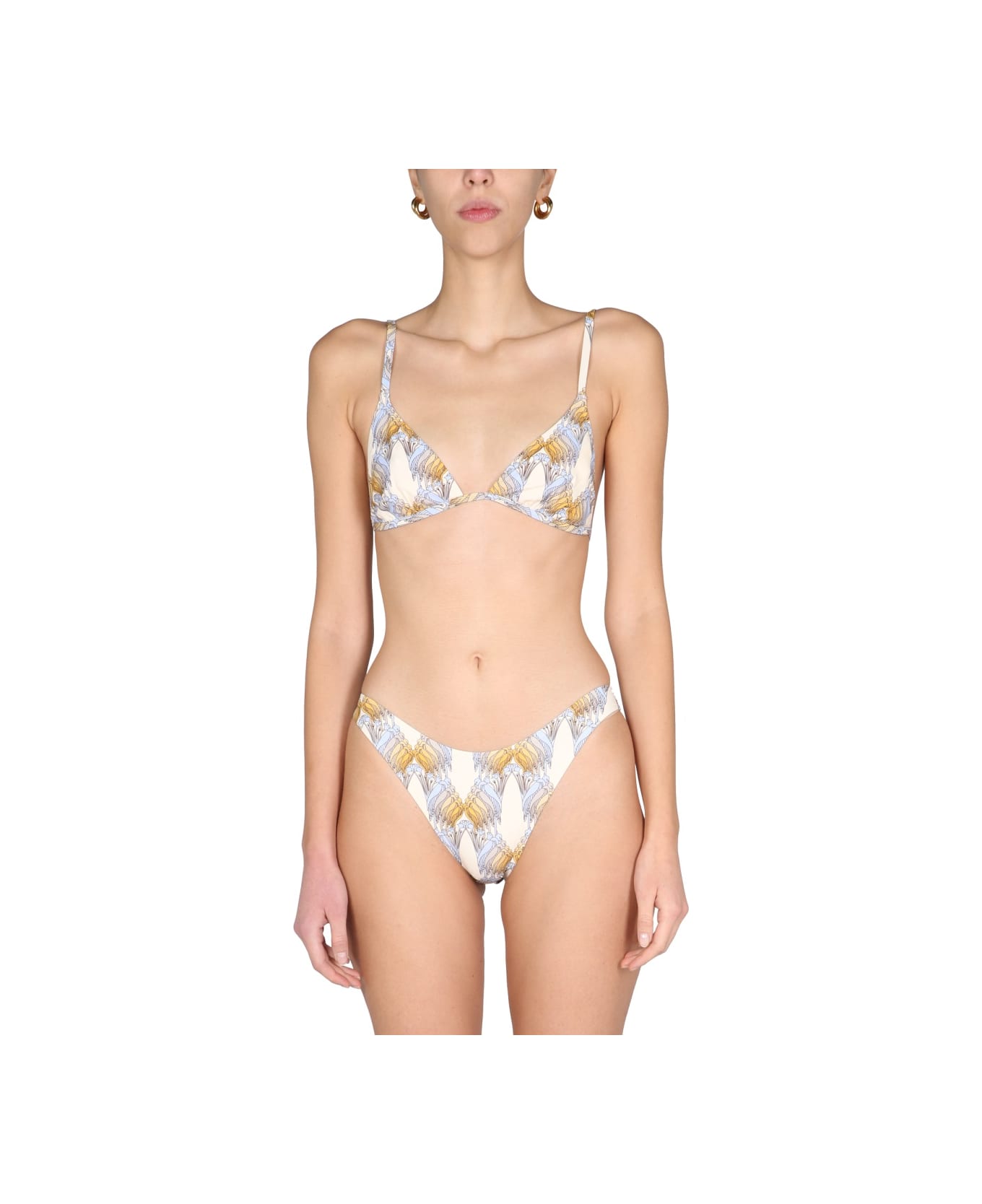 Tory Burch Bikini Briefs With Abstract Print - YELLOW