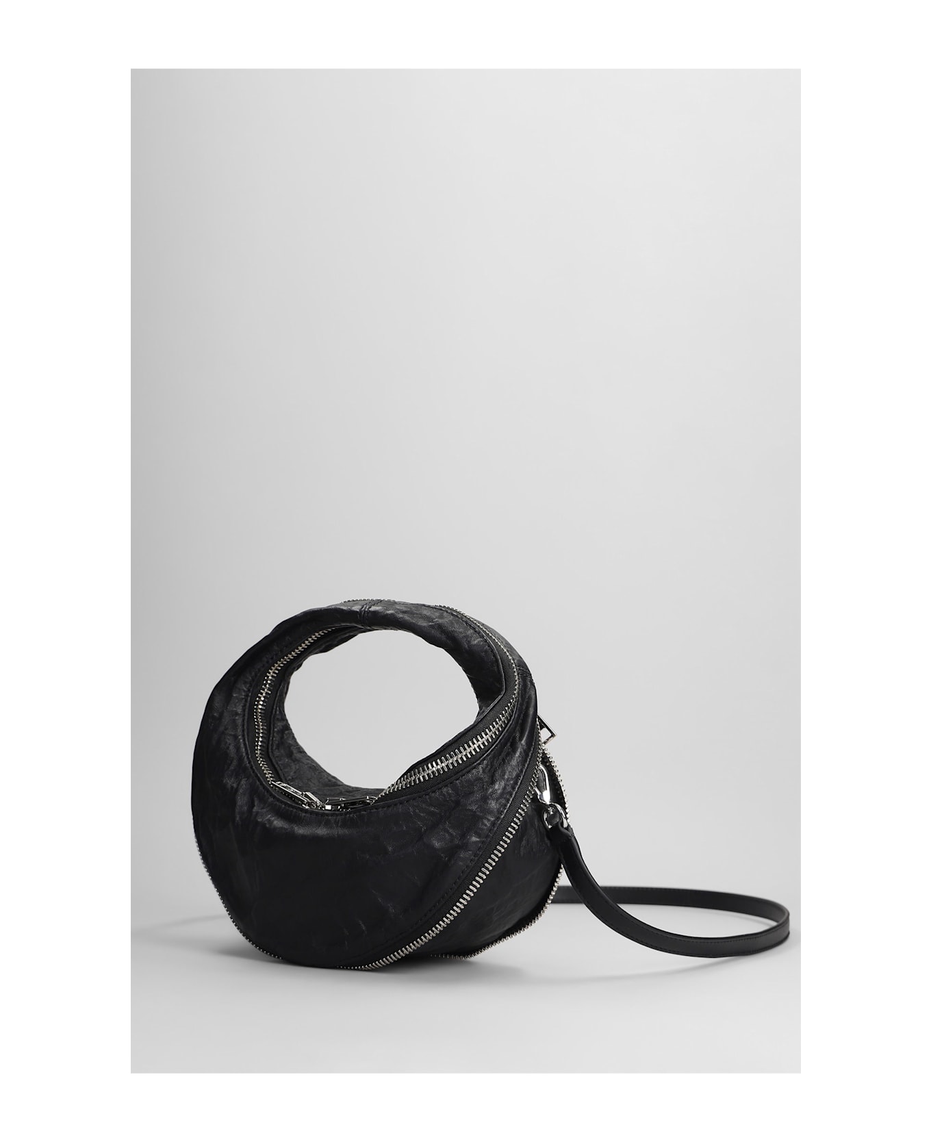 Alexander Wang Twist Mini Bag Shoulder Bag In Black Leather - BLACK