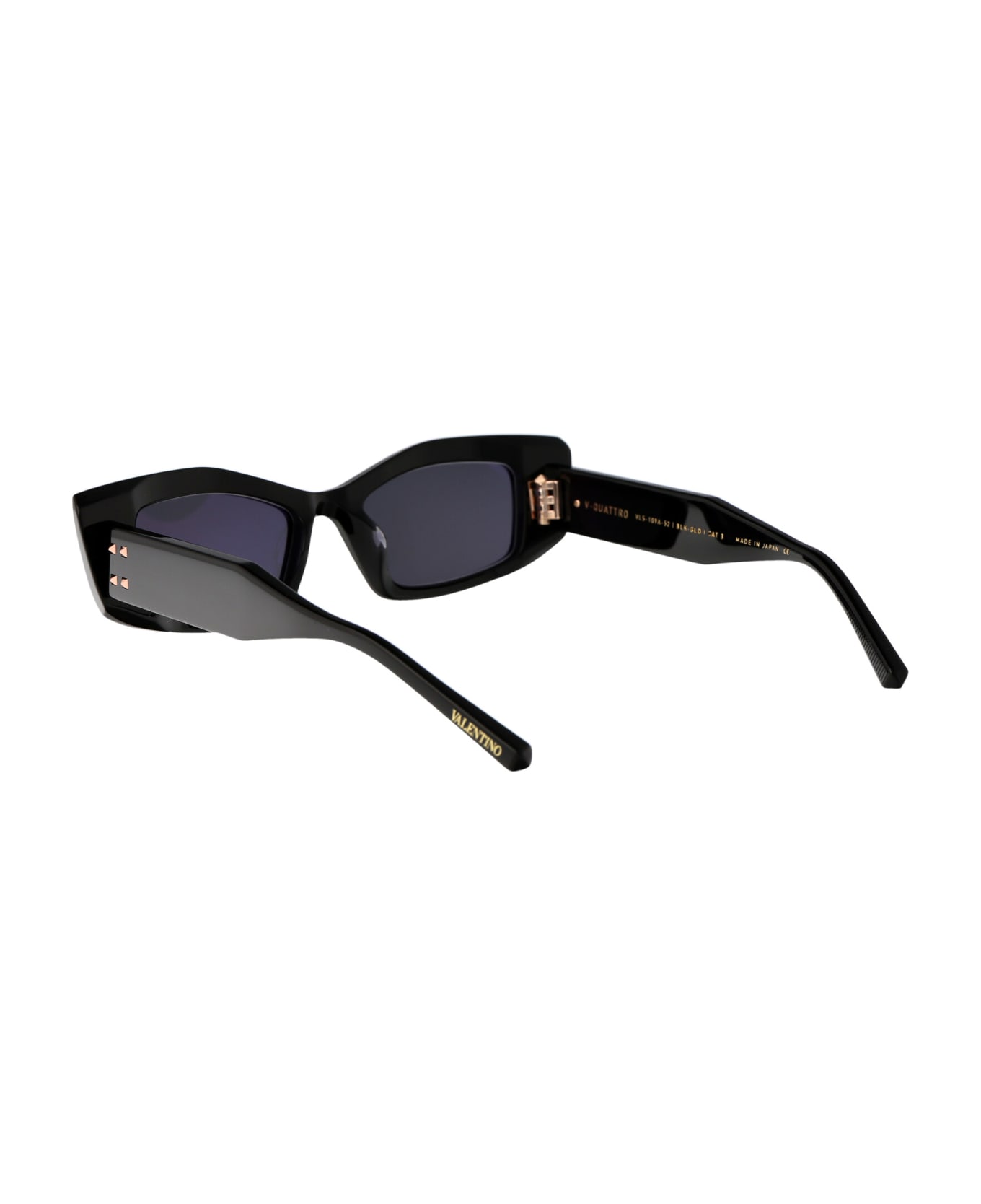 Valentino Eyewear V - Quattro Sunglasses - 109A BLK - GLD