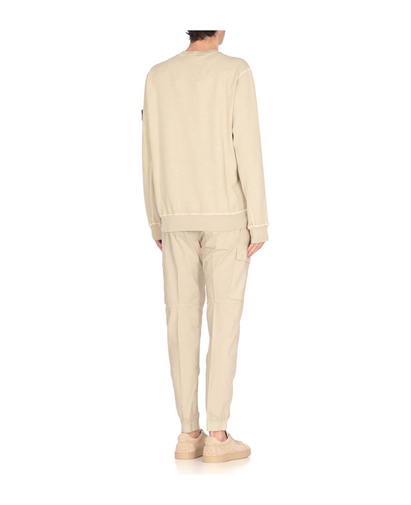 Stone Island Logoed Sweatshirt - White