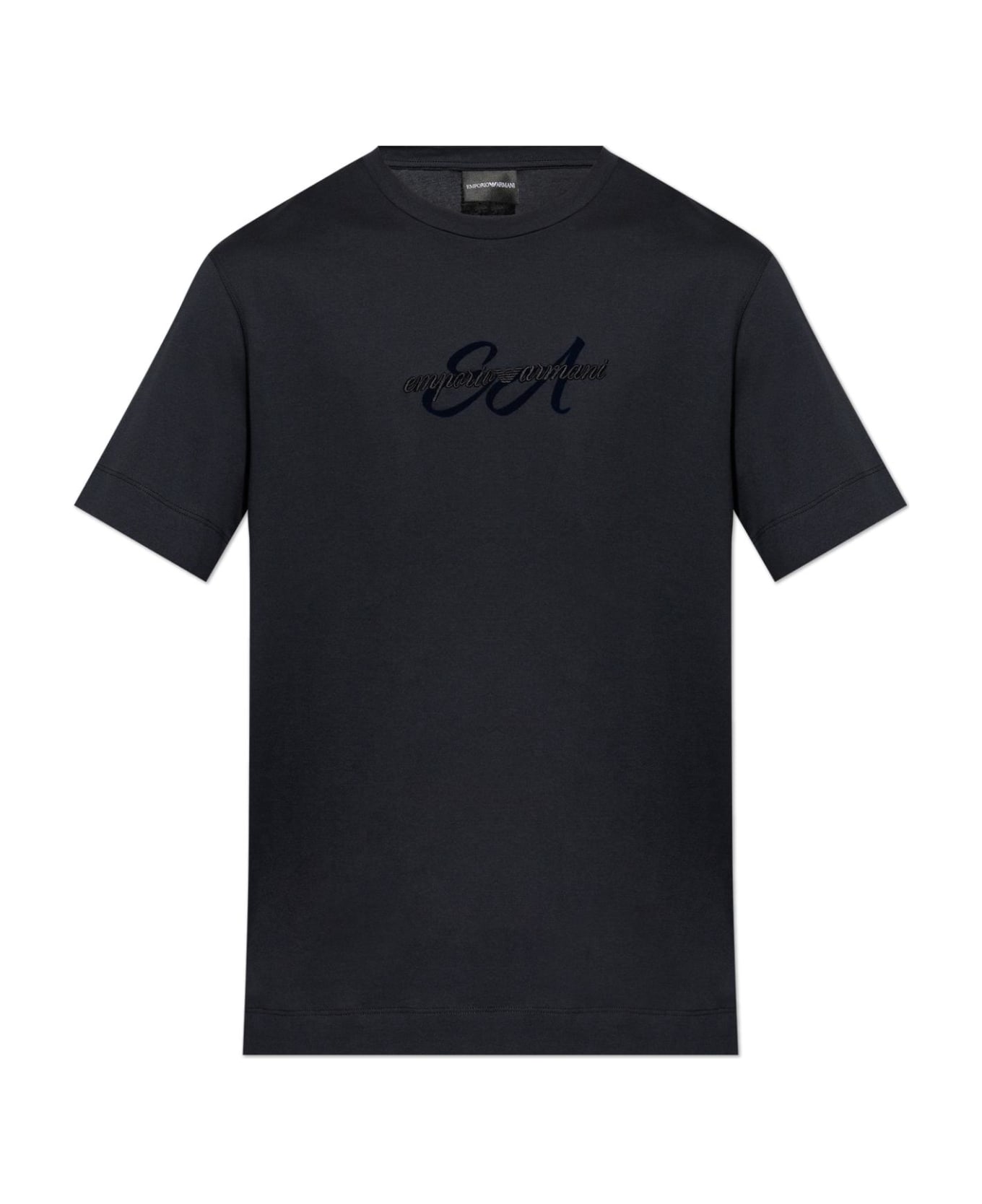 Emporio Armani T-shirt From The Sustainability Collection - BLUE