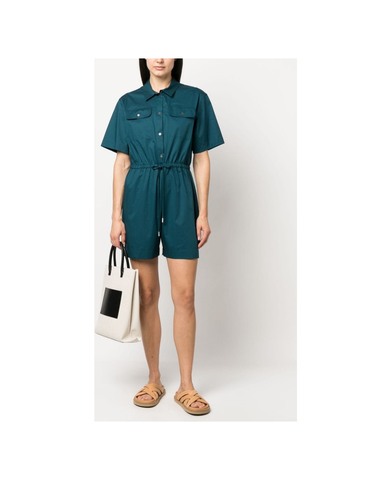 Paul Smith Cotton Playsuit - Blue
