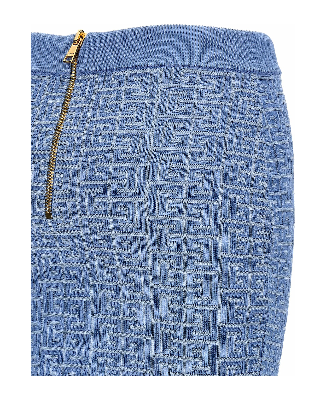Balmain Mini Skirt - Light Blue