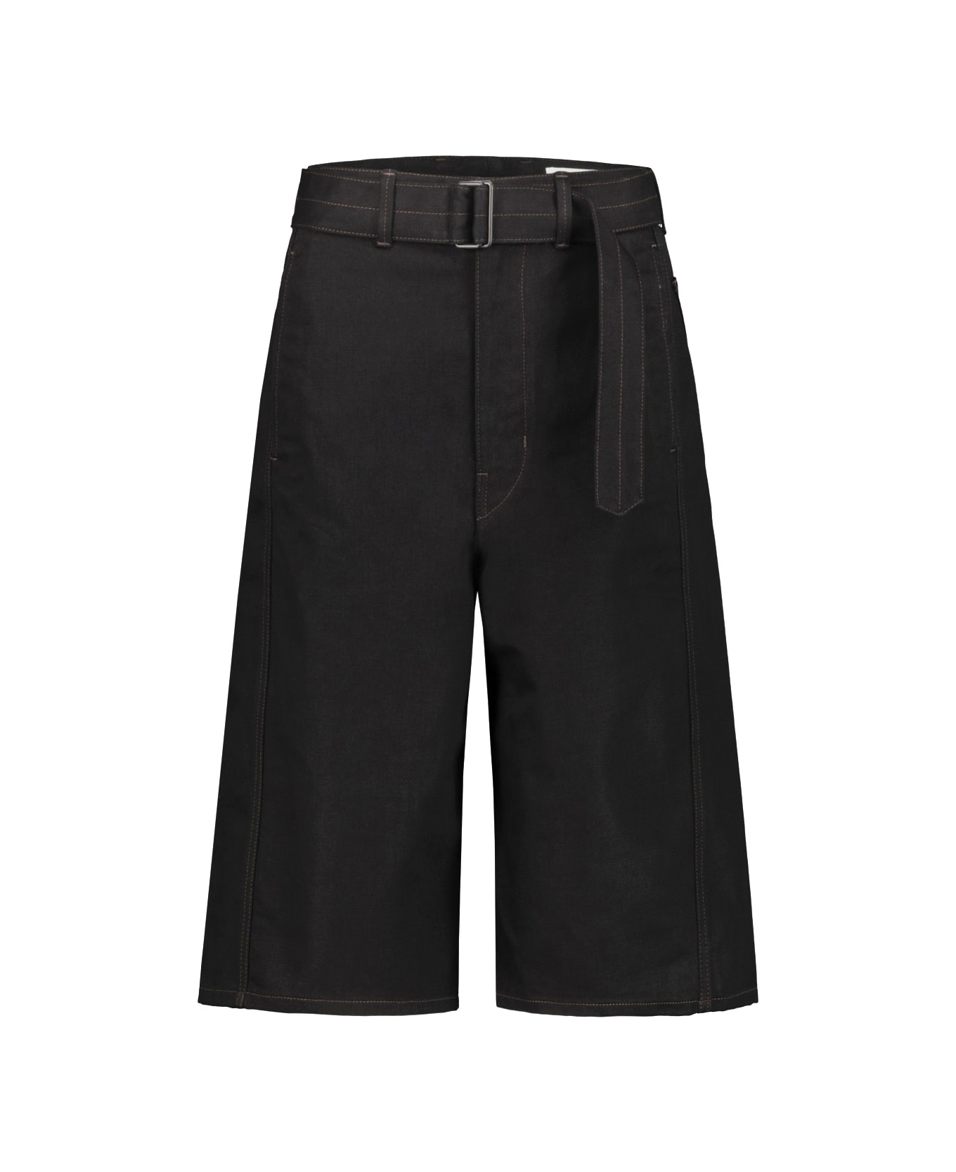 Lemaire Twisted Belted Bermuda - Black