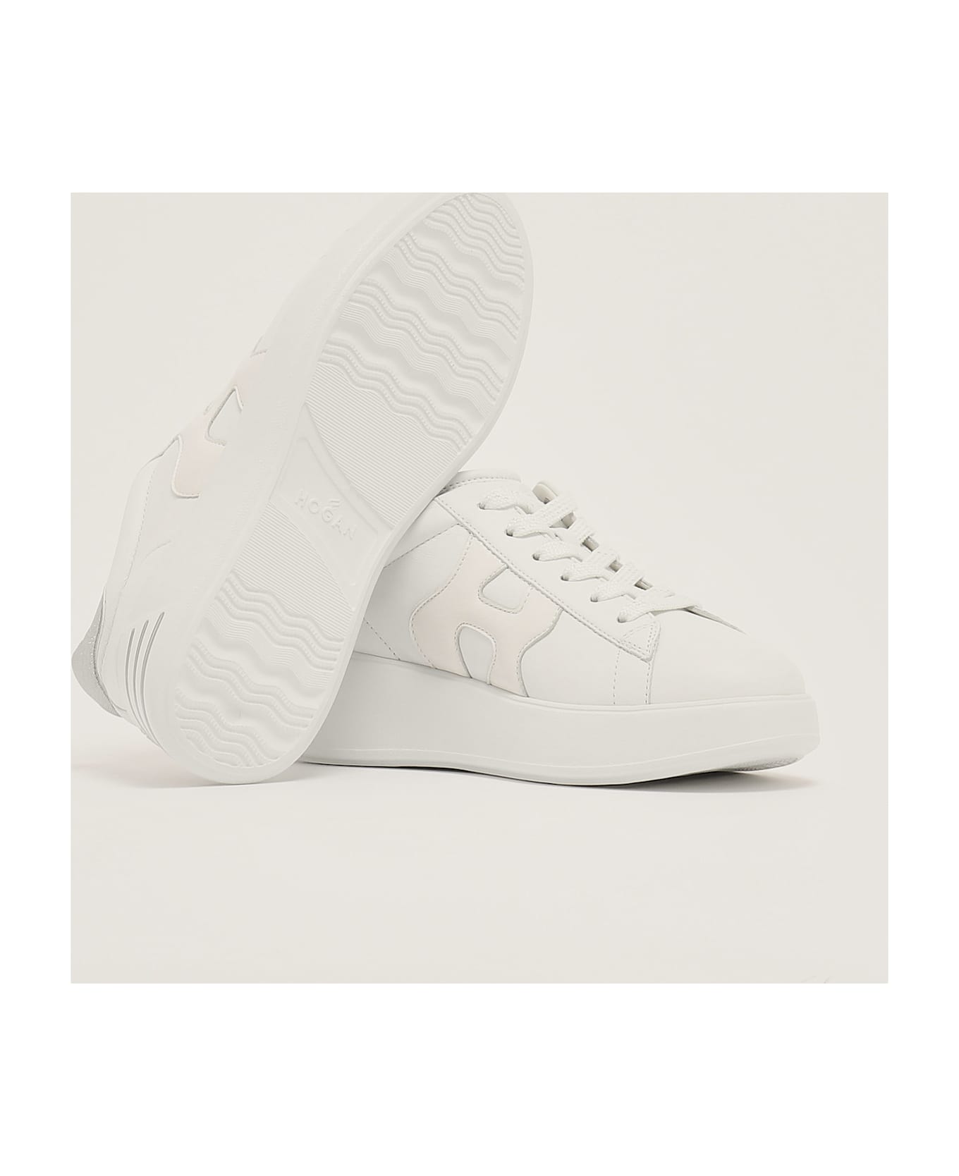 Hogan Rebel H564 Sneaker - BIANCO-ARGENTO
