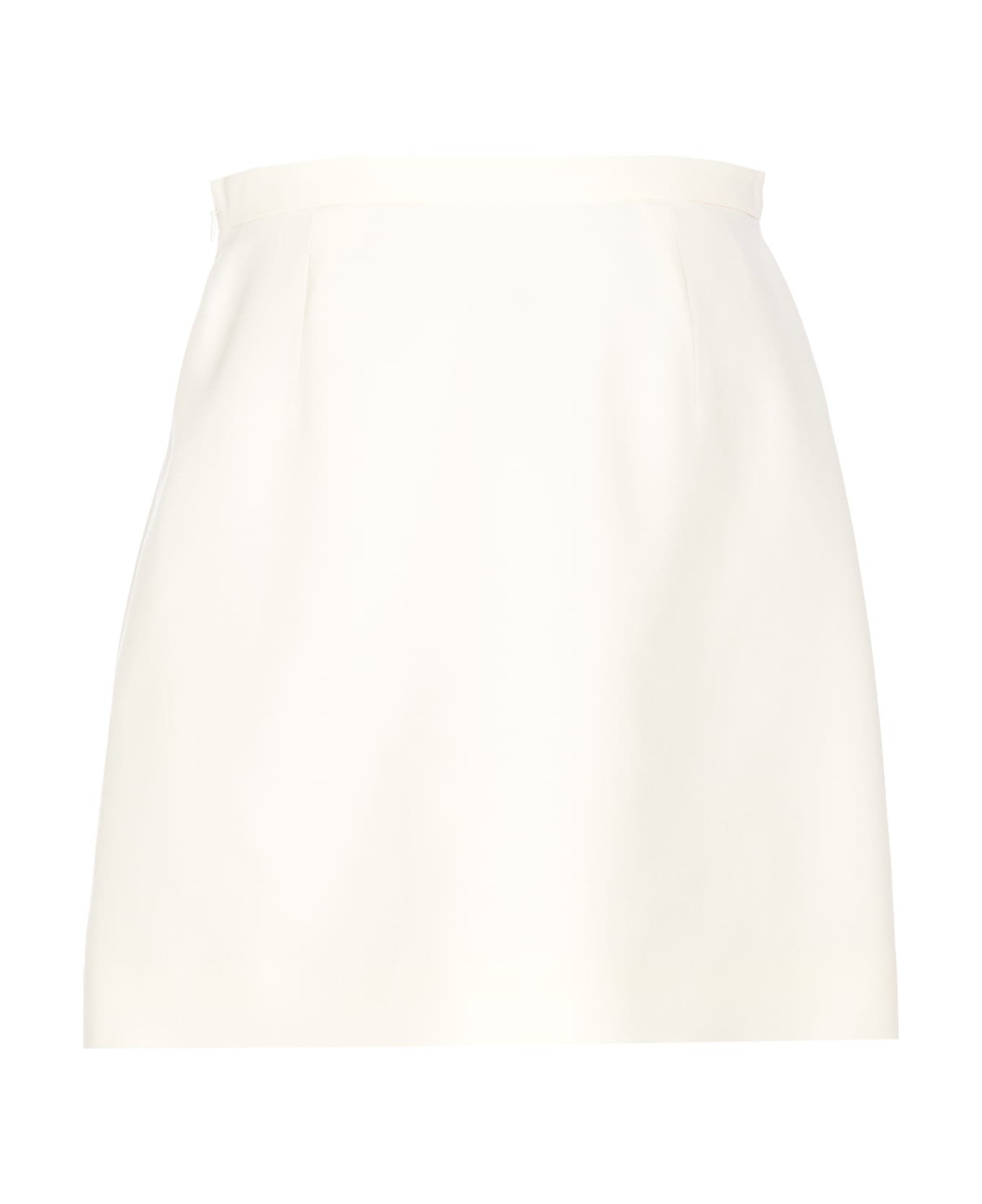 Valentino Garavani Crepe Couture Mini Skirt - White
