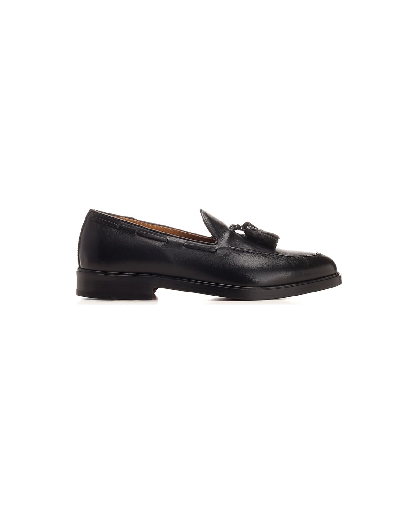 Corvari Moccasin With Tassels - Black