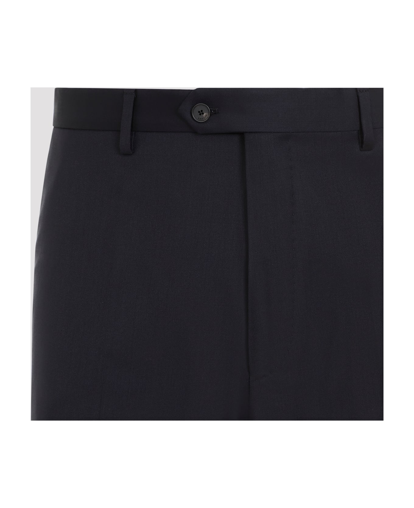 Lanvin Fitted Tailored Trousers - Navy Blue