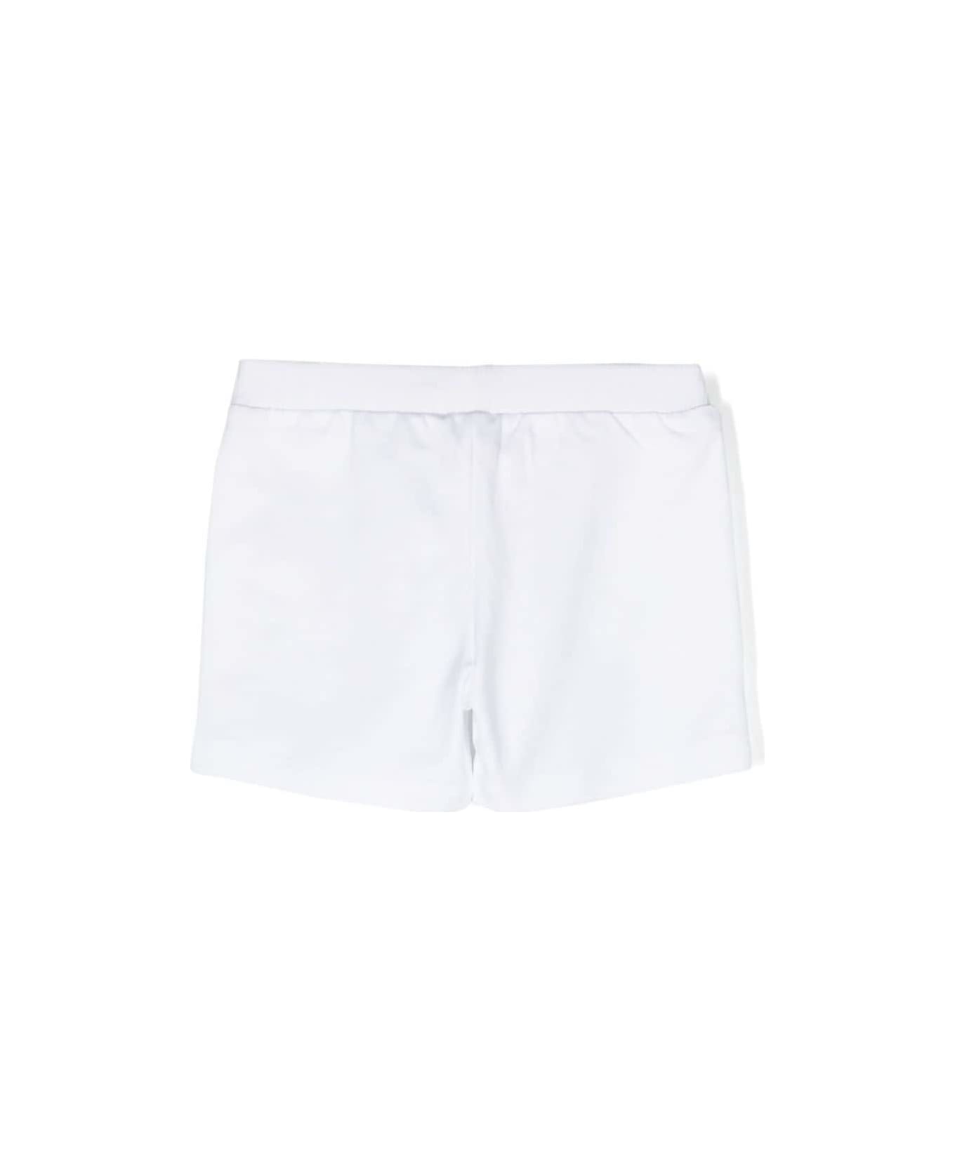 Moschino Shorts Con Stampa Teddy Bear - White