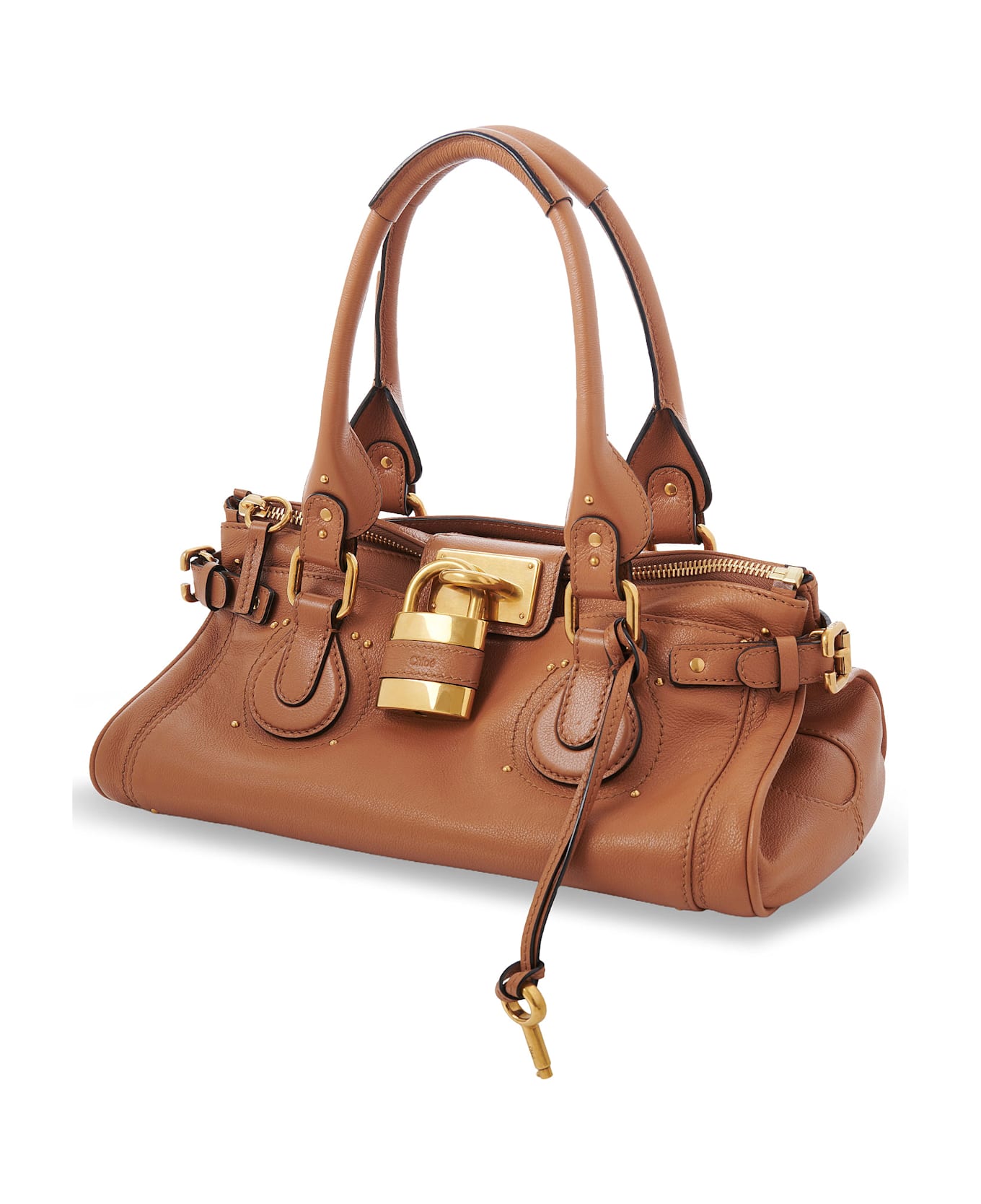 Chloé Paddington Leather Shoulder Bag - Mustang Brown