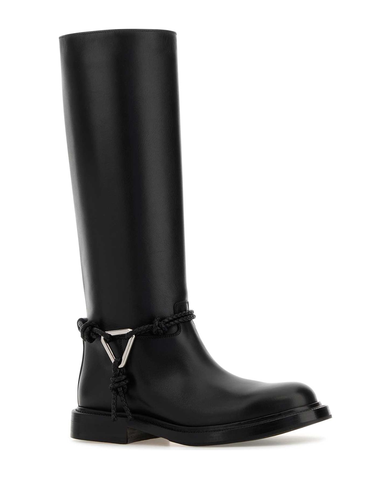 Bottega Veneta Black Leather James Boots - Black