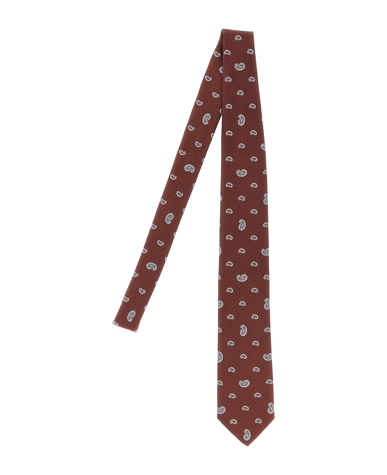 Brioni Jacquard Tie - Brown