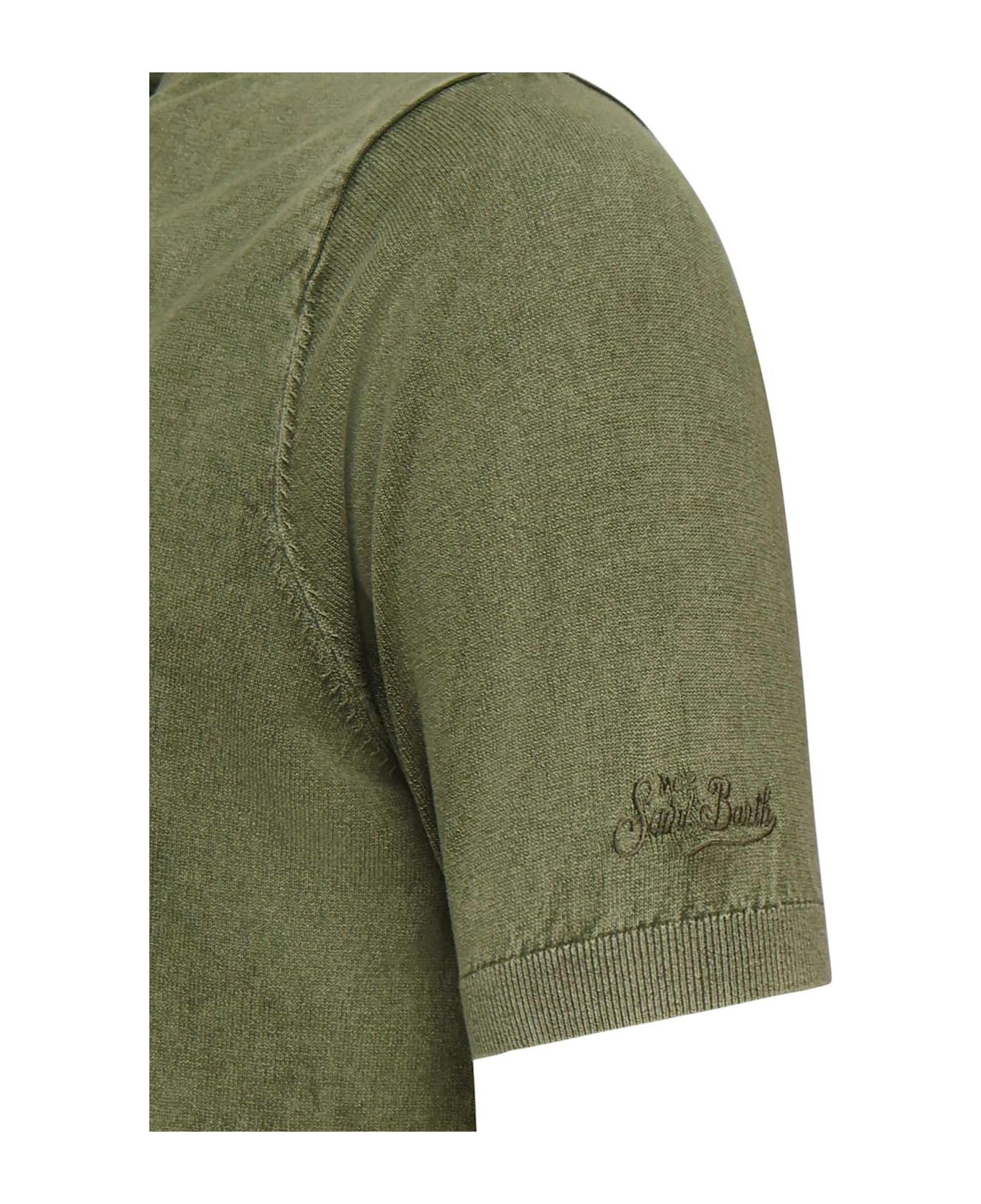 MC2 Saint Barth Sloan Polo With Logo - Army green