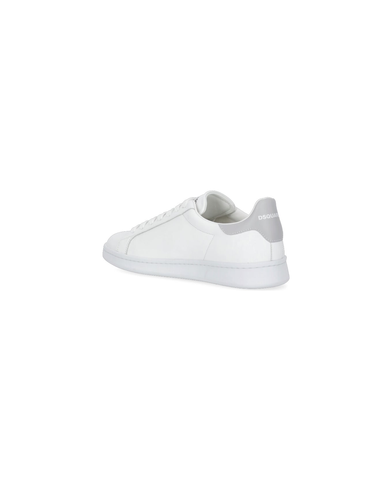 Dsquared2 White And Grey Boxer Sneakers - White