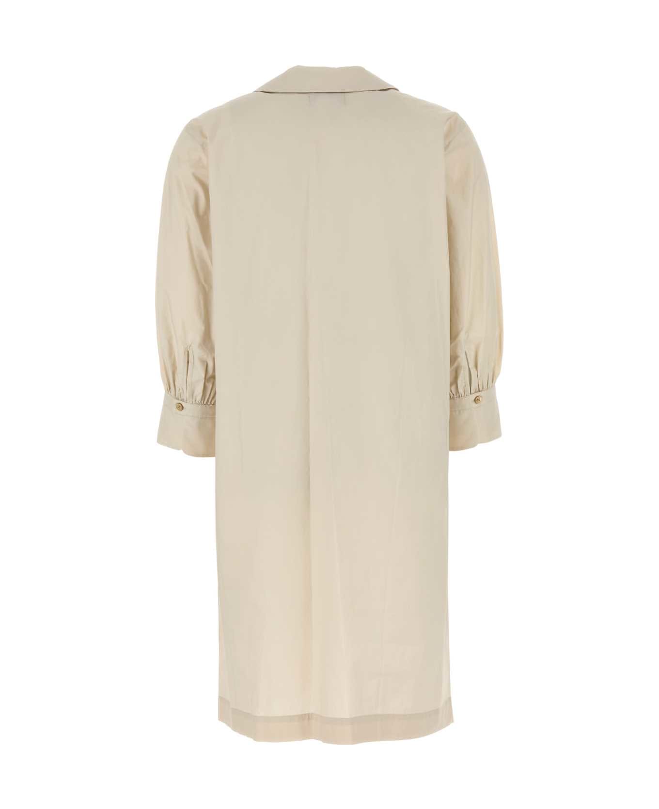 Woolrich Sand Poplin Dress - BEIGE