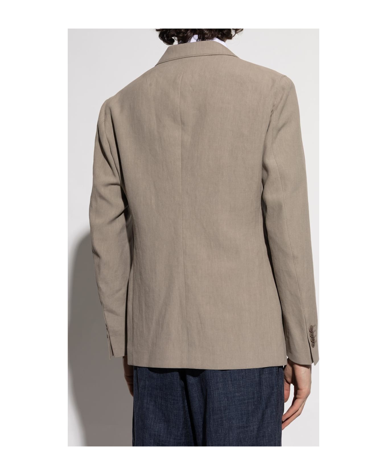 Giorgio Armani Jacket With Pockets - Roasted Cashwool