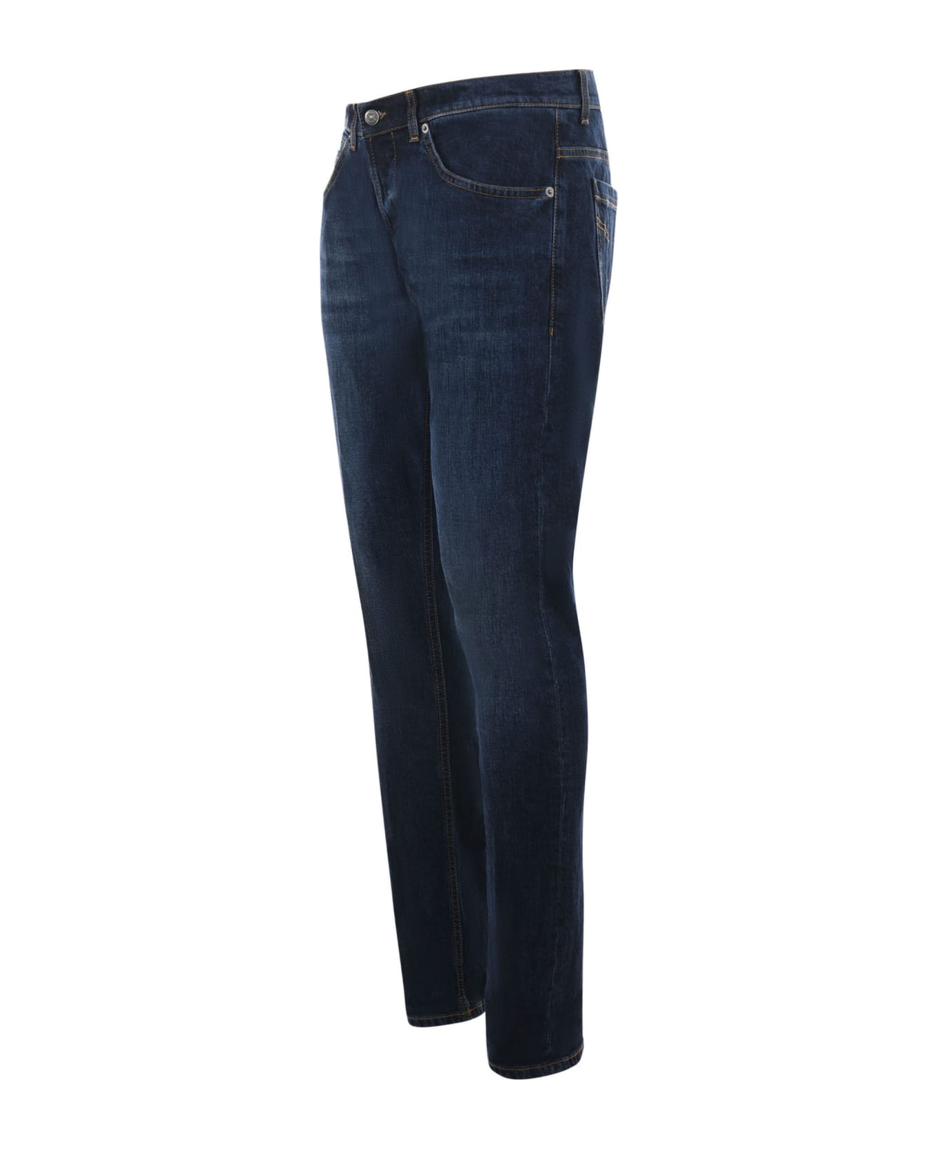 Dondup Slim Mid-rise Jeans By - Denim blu scuro