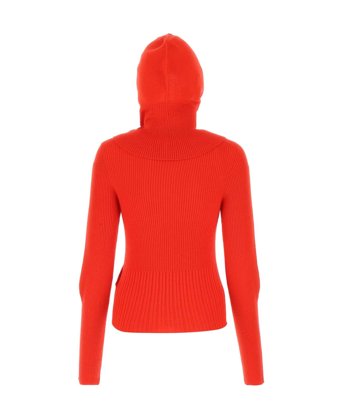 Low Classic Red Wool Sweater - 0374 ニットウェア