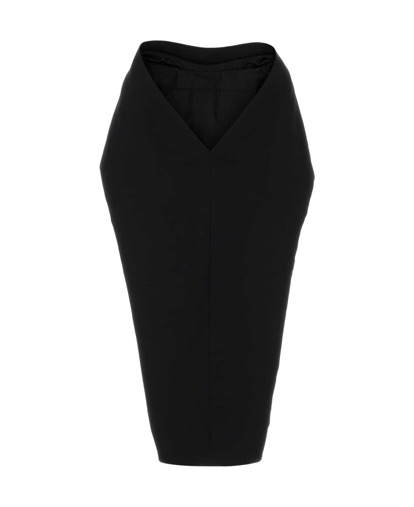 Ferragamo Black Viscose Blend Dress - NERO