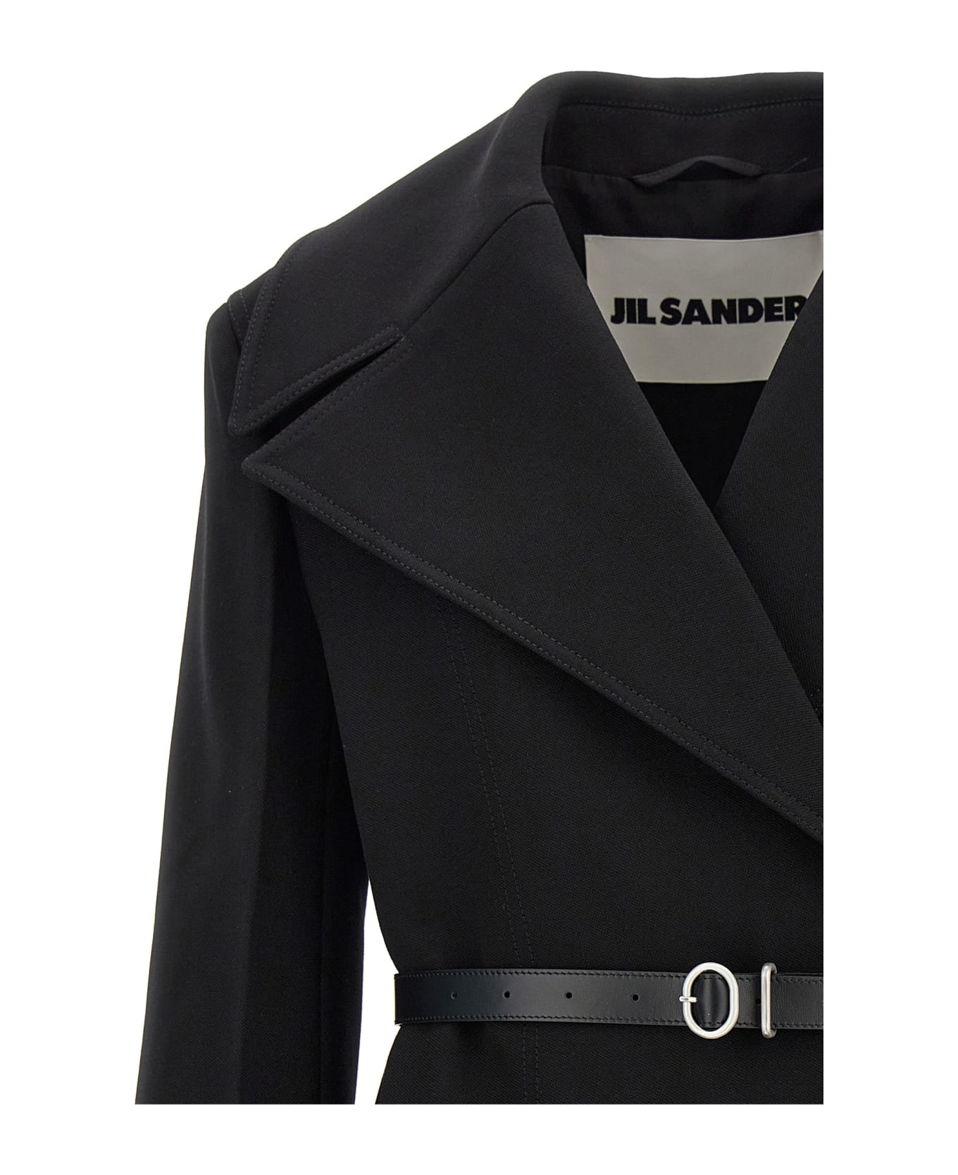 コート JIL SANDER Double-breasted coat Black  J02AA0140J40178 Jil Sander Double-breasted oversized wool coat Jil Sander