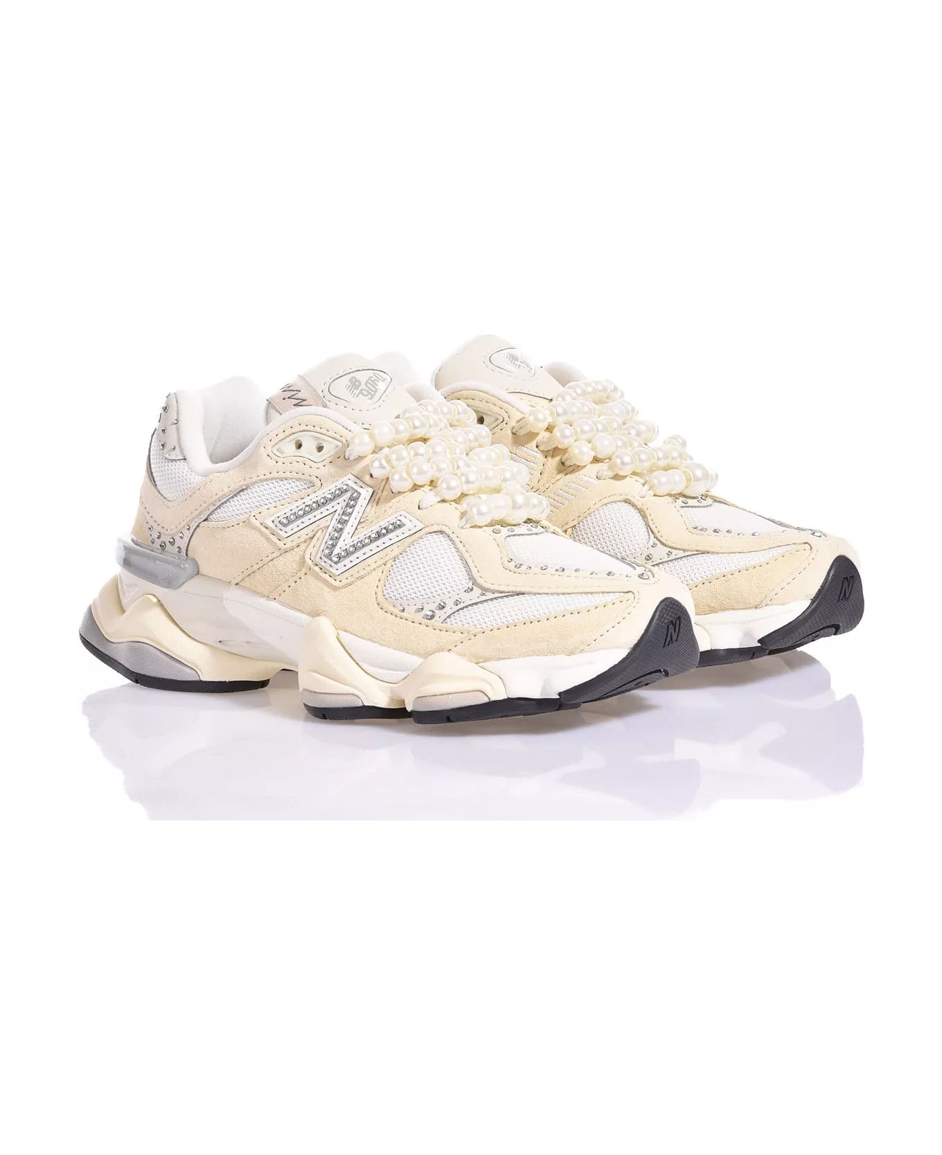 Mimanera New Balance 9060 Ivory Swarovski